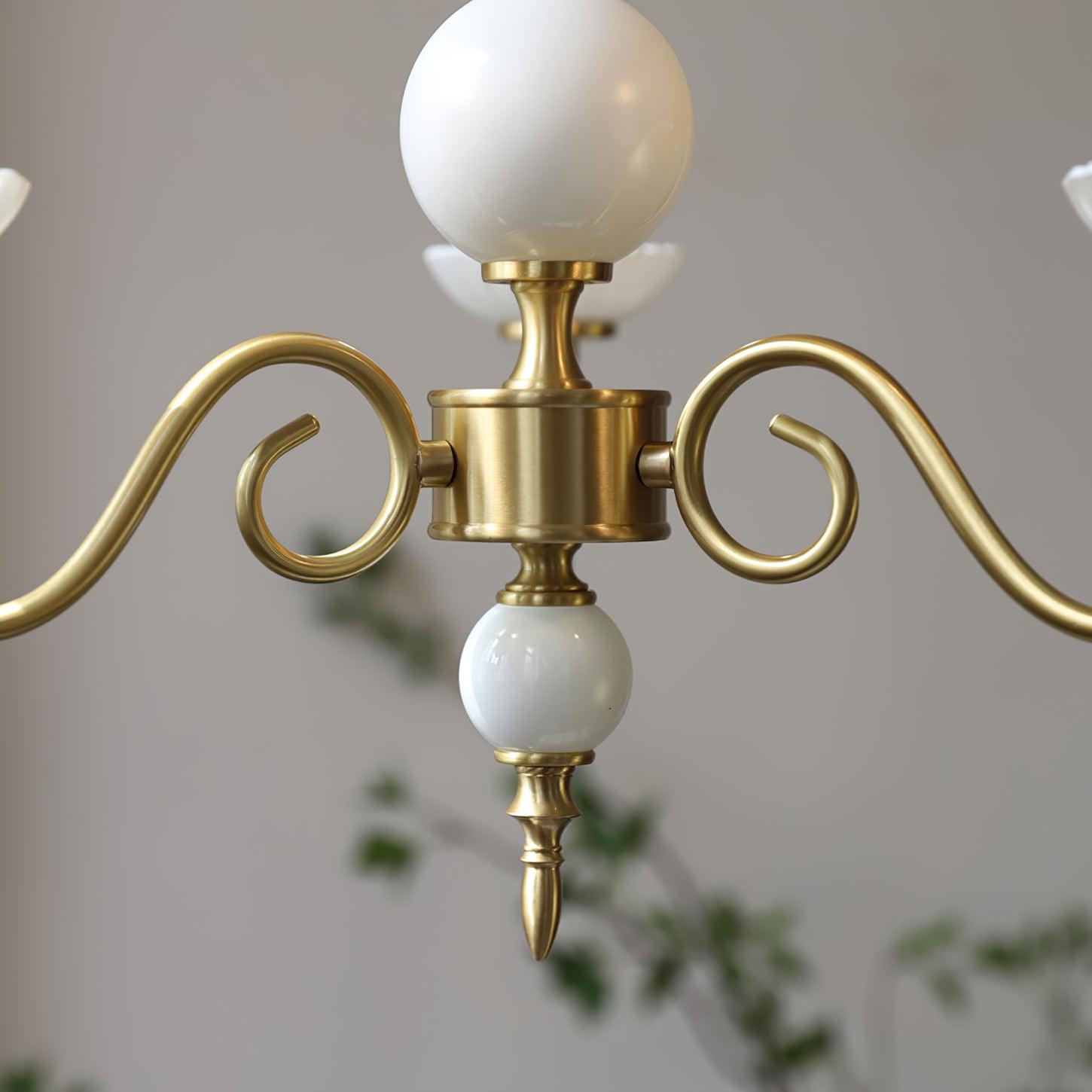 Lustra Chandelier Carlita Gold Modern Five-Armed-Neutral Decor