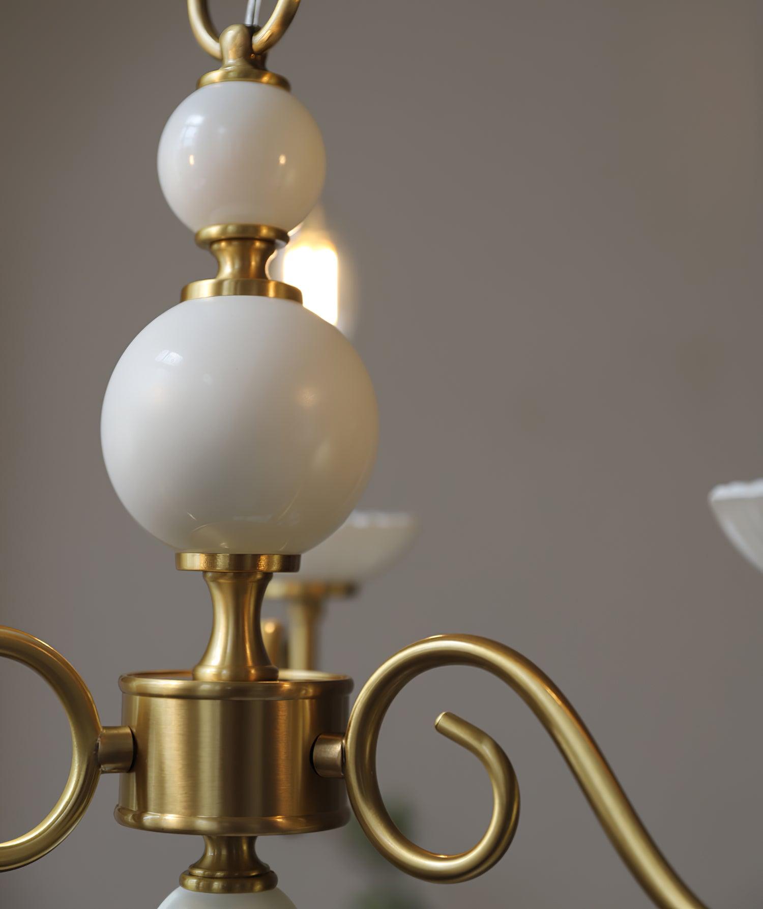 Lustra Chandelier Carlita Gold Modern Five-Armed-Neutral Decor