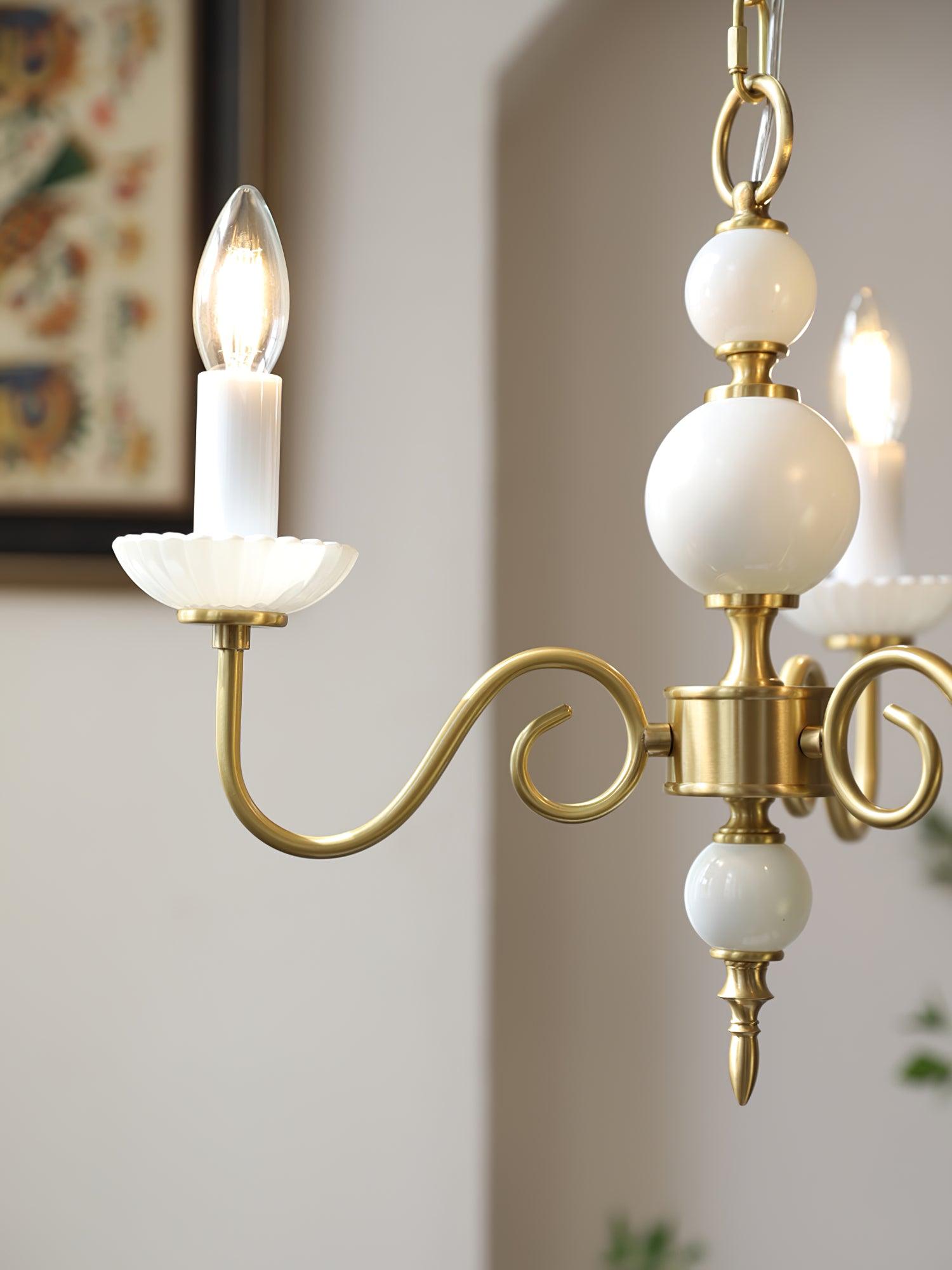 Lustra Chandelier Carlita Gold Modern Five-Armed-Neutral Decor