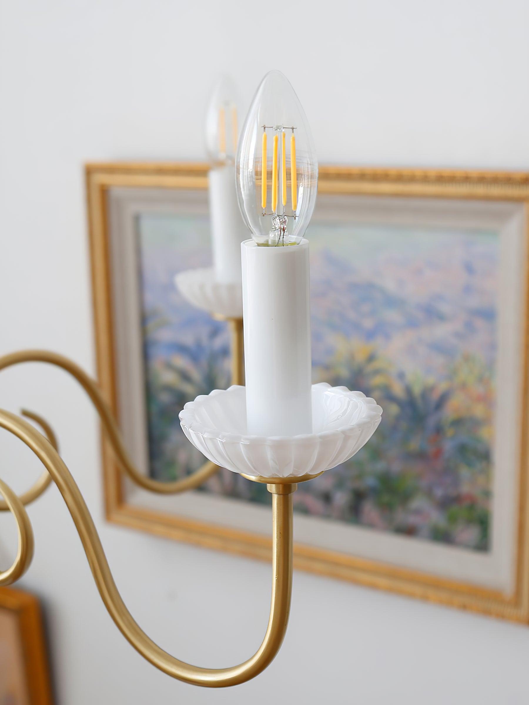 Lustra Chandelier Carlita Gold Modern Five-Armed-Neutral Decor