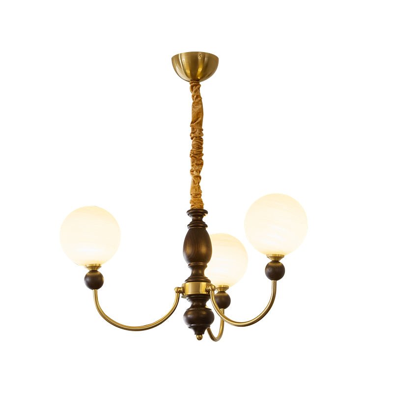 Syvineth Premium Nordic Orbital Wood Chandelier-Neutral Decor