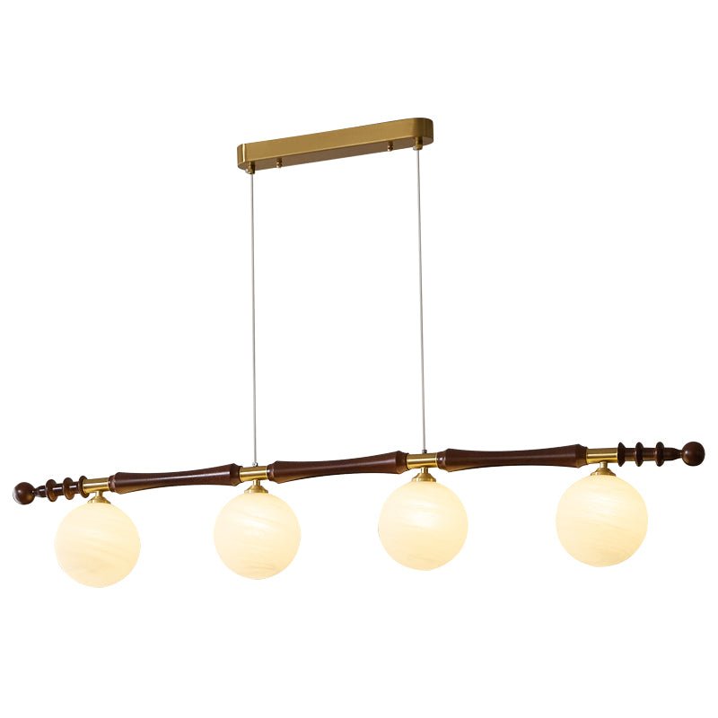 Syvineth Premium Nordic Orbital Wood Chandelier-Neutral Decor