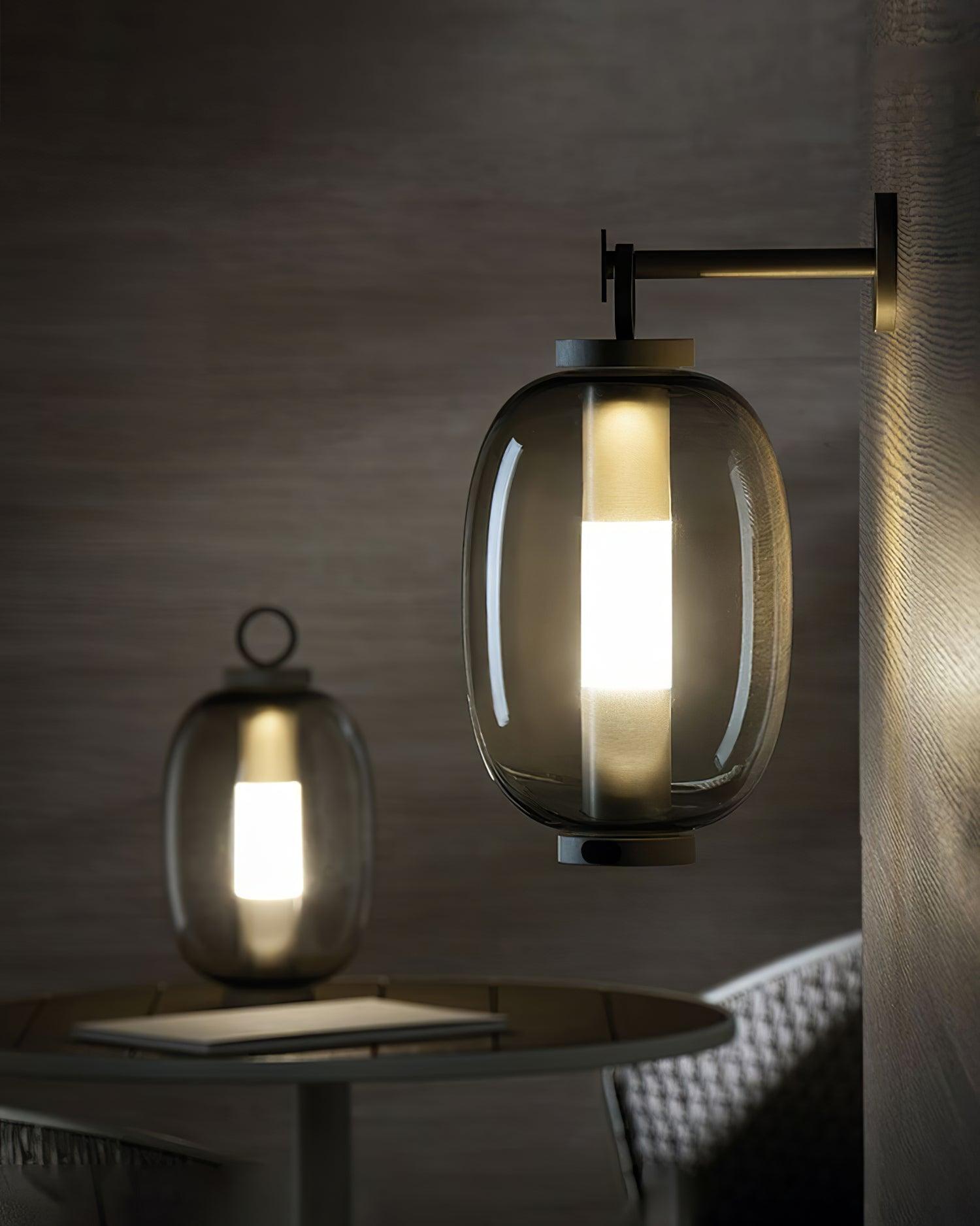 Vanorir Oriental Glass Table Lamp-Neutral Decor