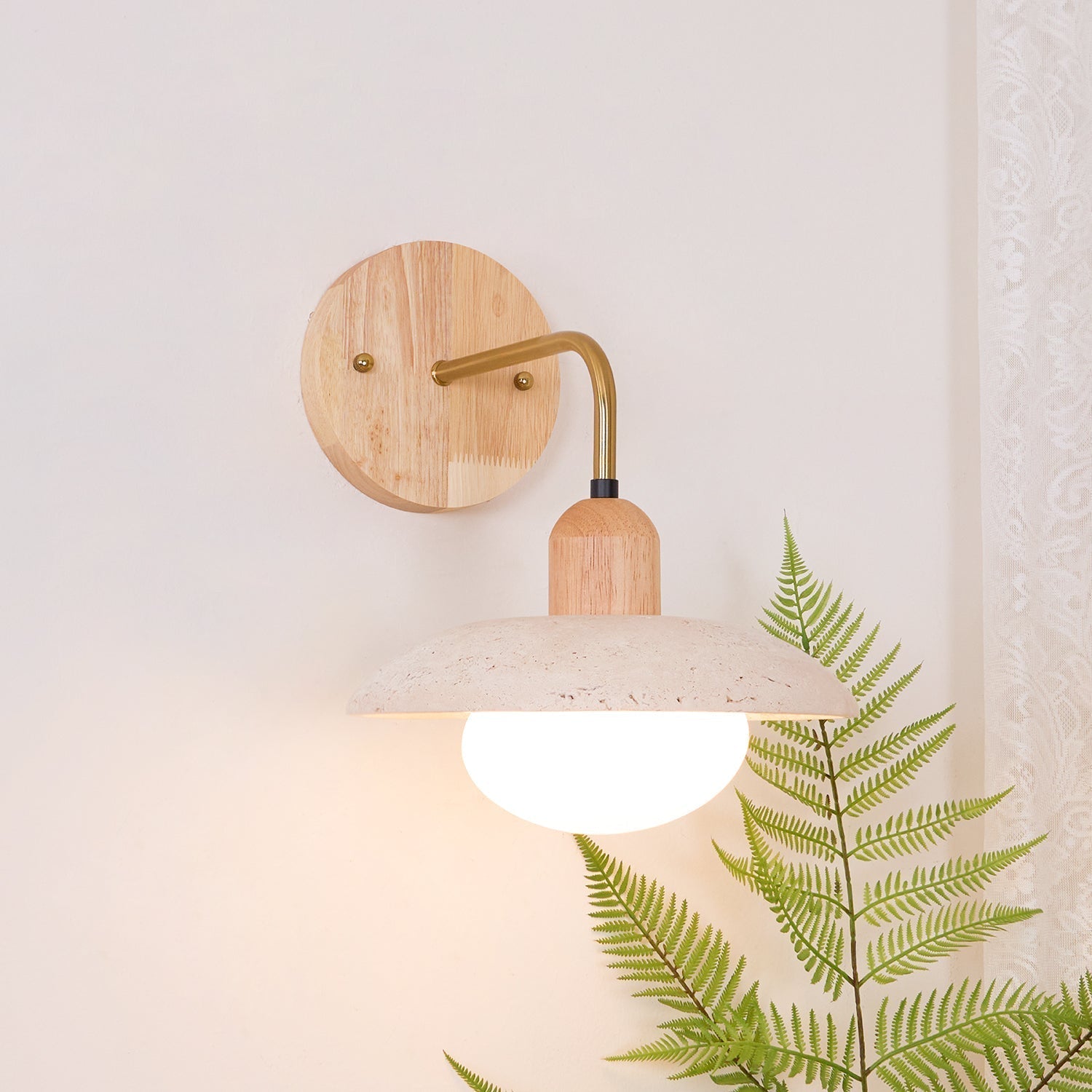Winel Wall Lamp Vintage Travertine - Neutralighting