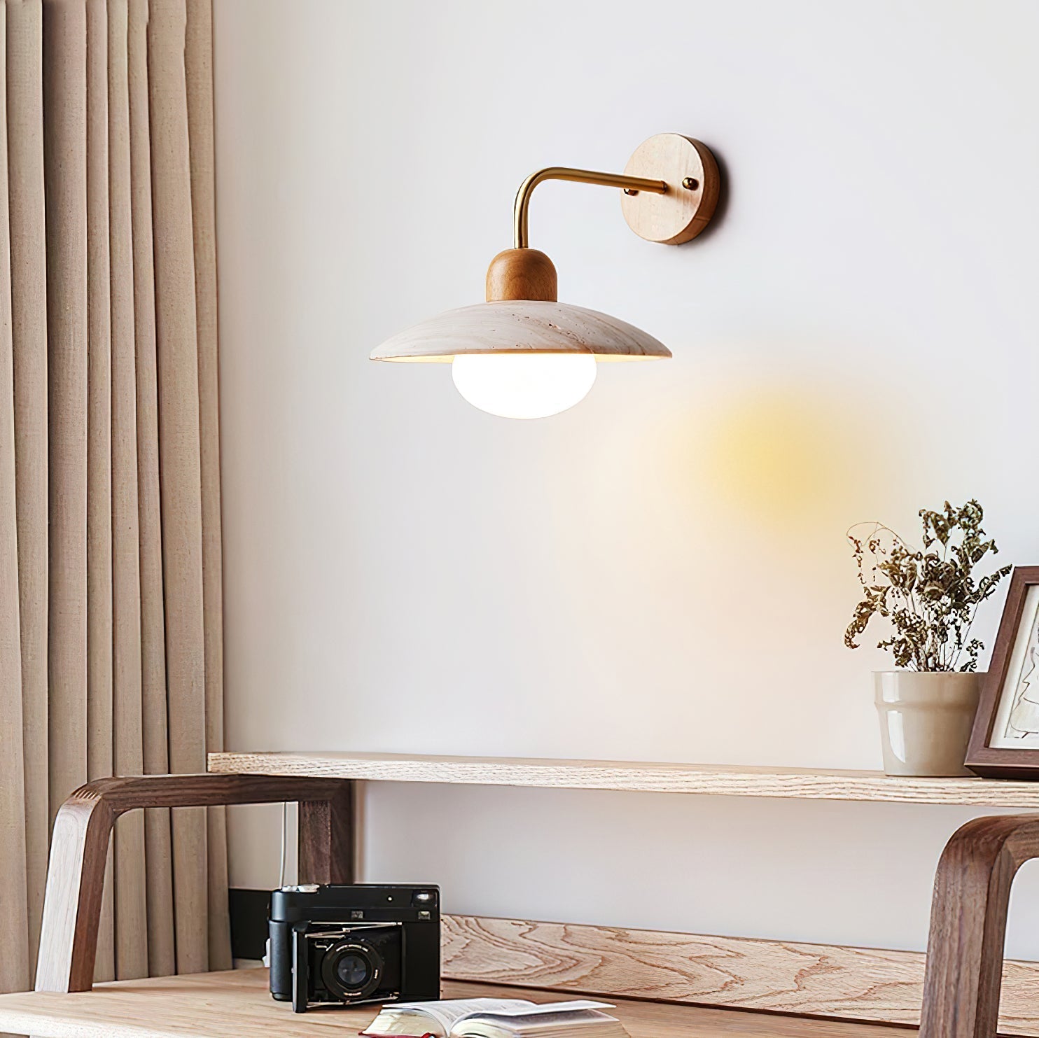 Winel Wall Lamp Vintage Travertine - Neutralighting