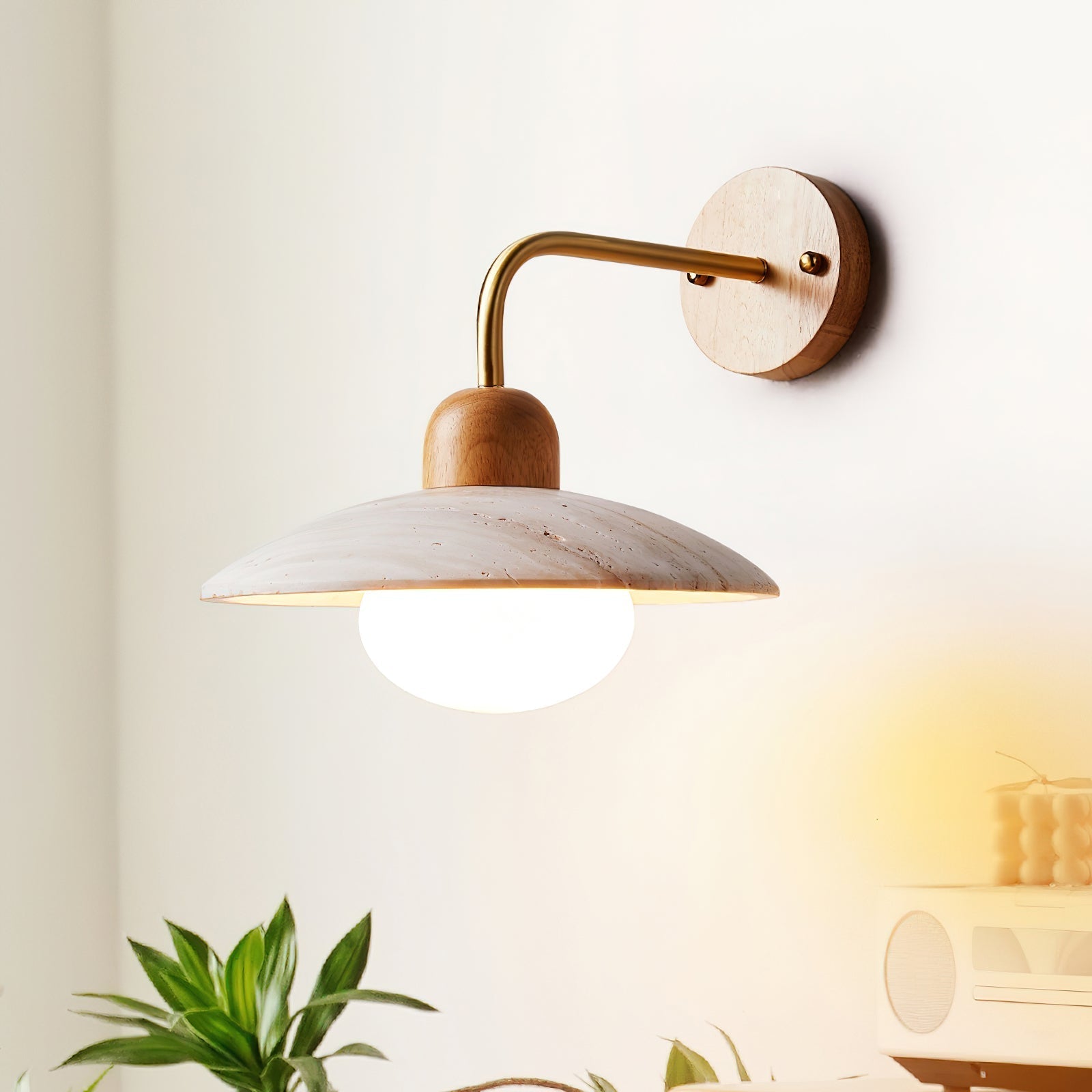 Winel Wall Lamp Vintage Travertine - Neutralighting