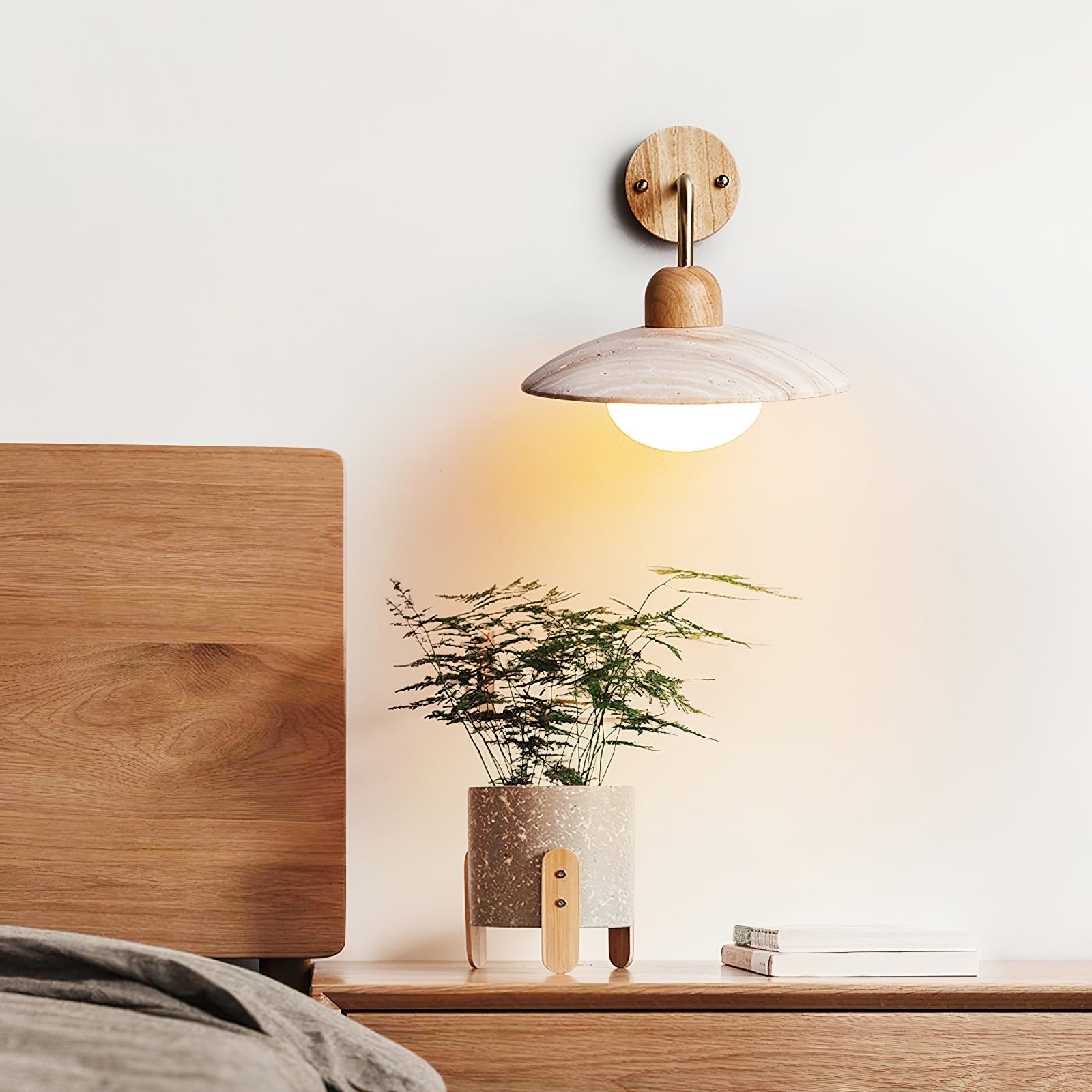 Winel Wall Lamp Vintage Travertine - Neutralighting