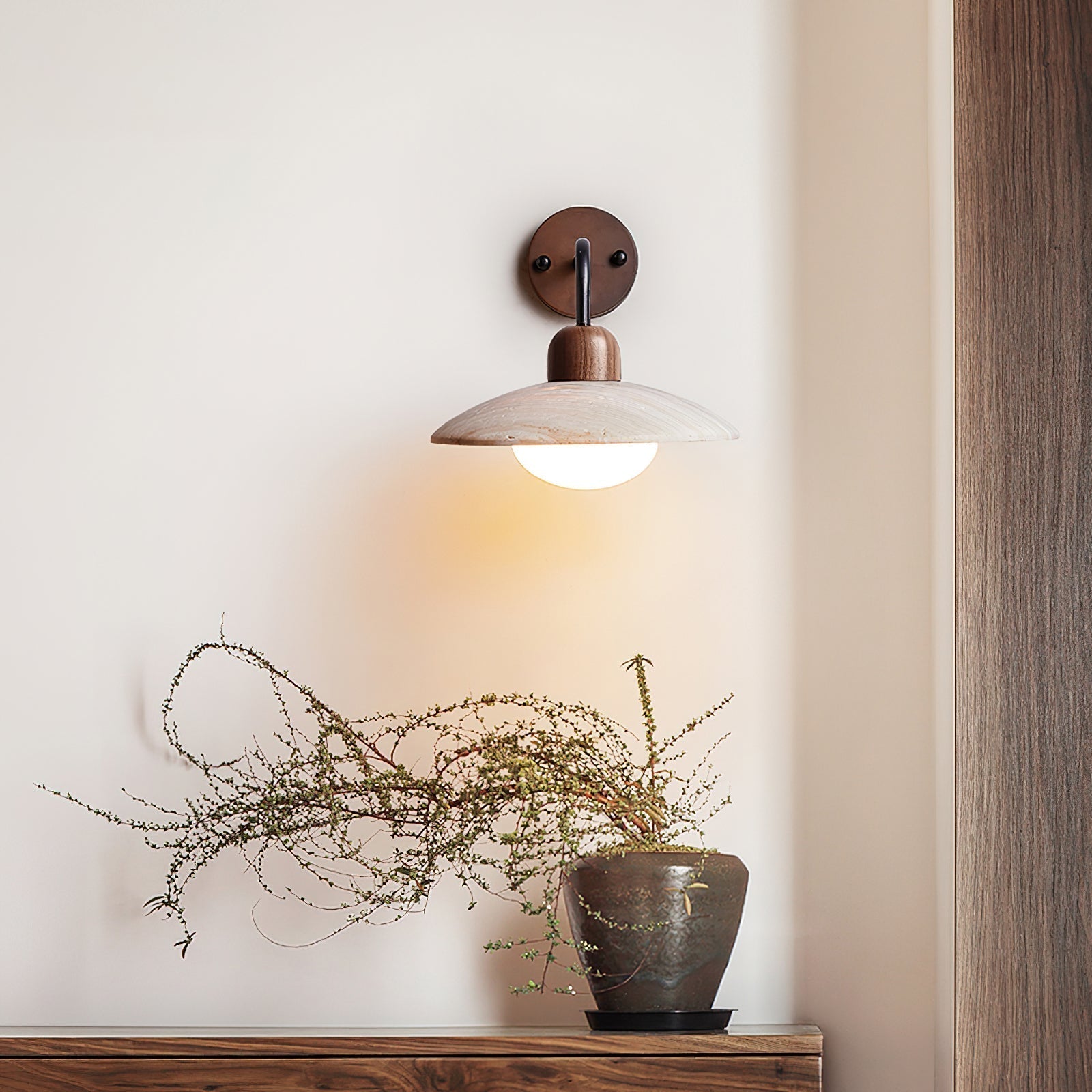 Winel Wall Lamp Vintage Travertine - Neutralighting