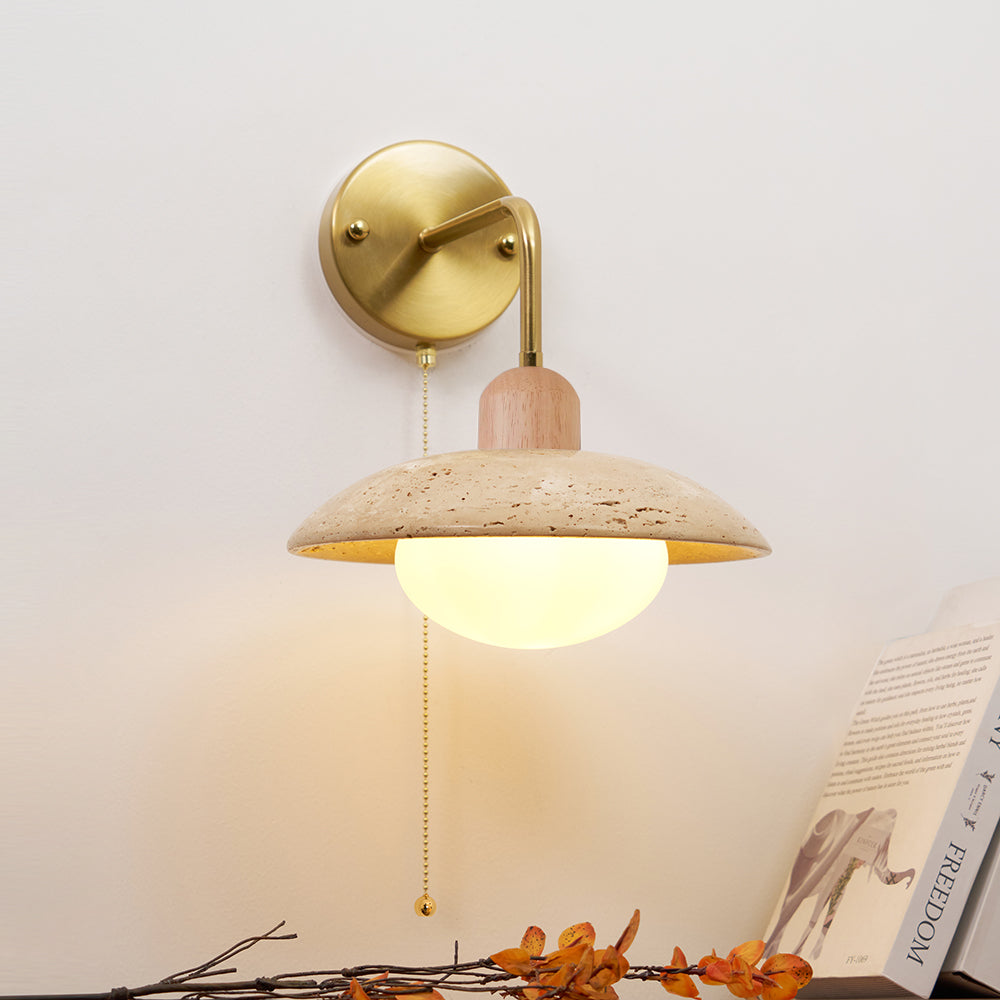 Cavone Travertine Wall Sconce