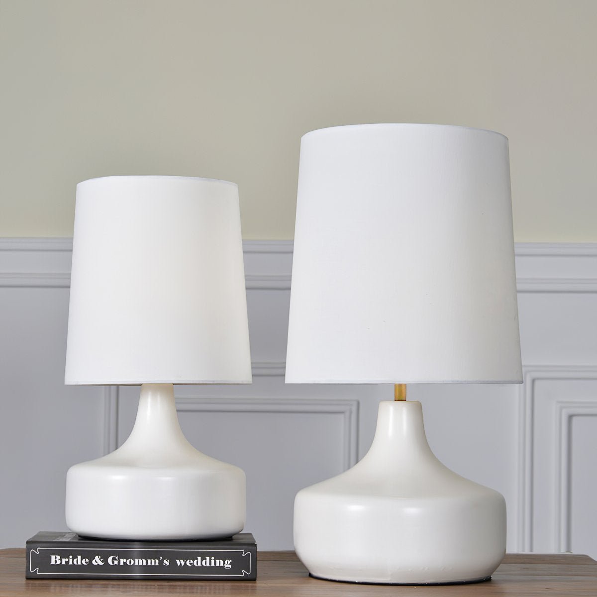 Caroline Ceramic Table Lamp-Neutral Decor