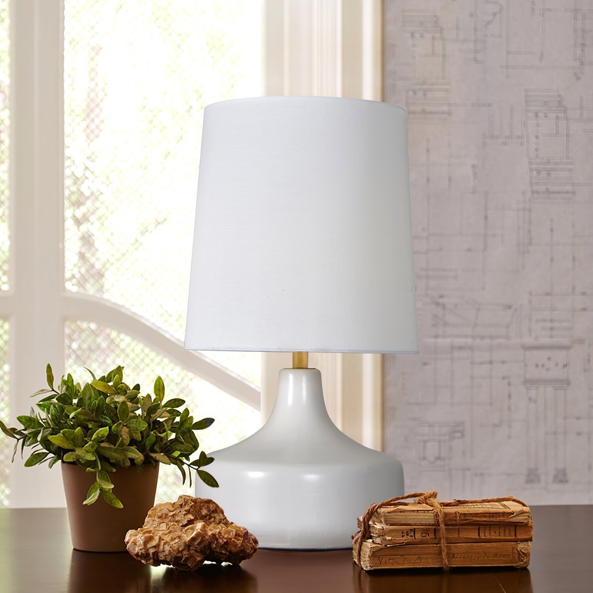 Caroline Ceramic Table Lamp-Neutral Decor