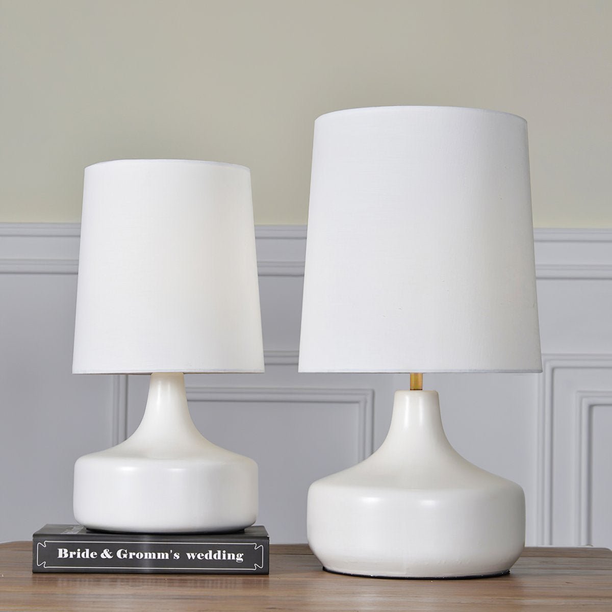 Caroline Ceramic Table Lamp-Neutral Decor
