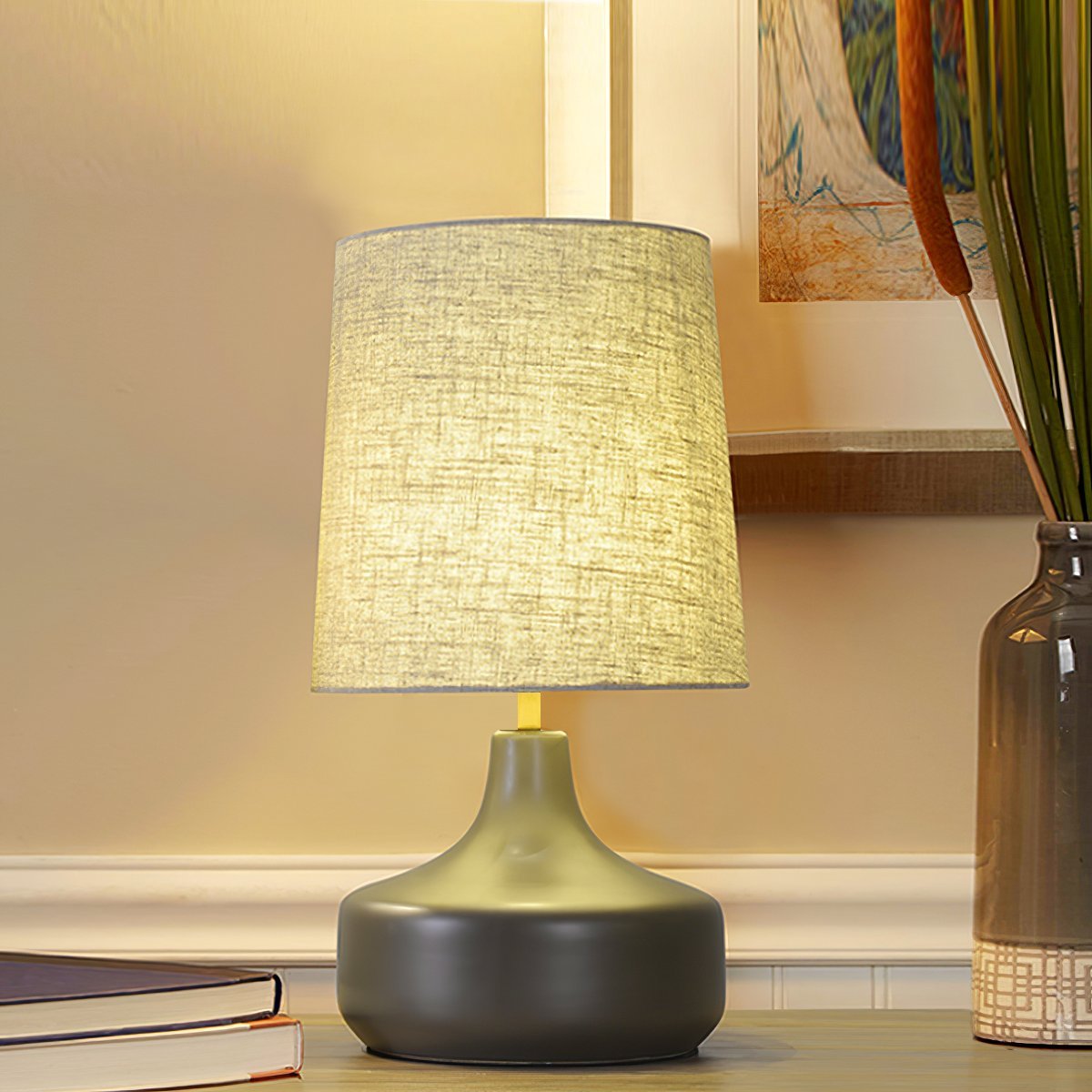 Caroline Ceramic Table Lamp-Neutral Decor
