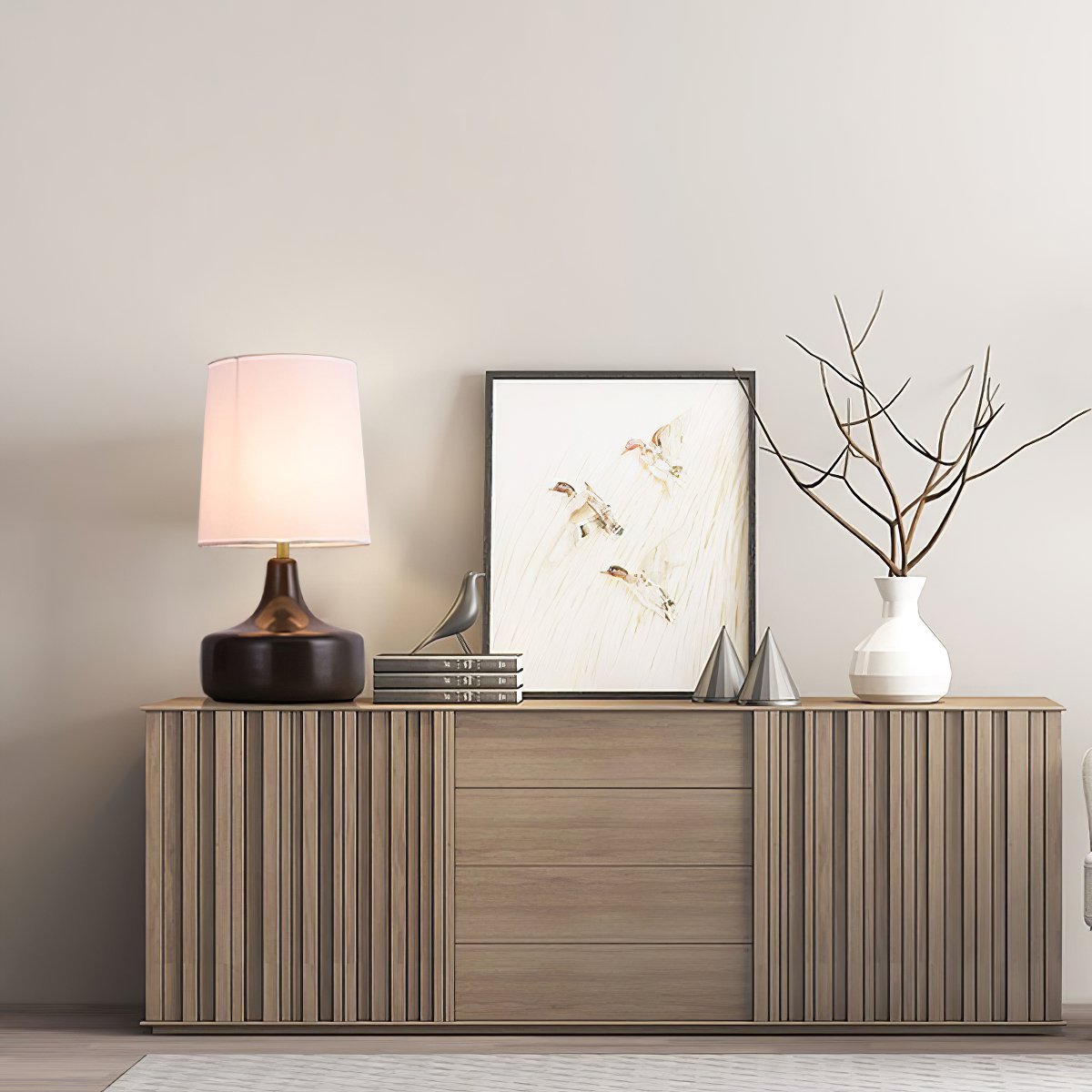 Caroline Ceramic Table Lamp-Neutral Decor