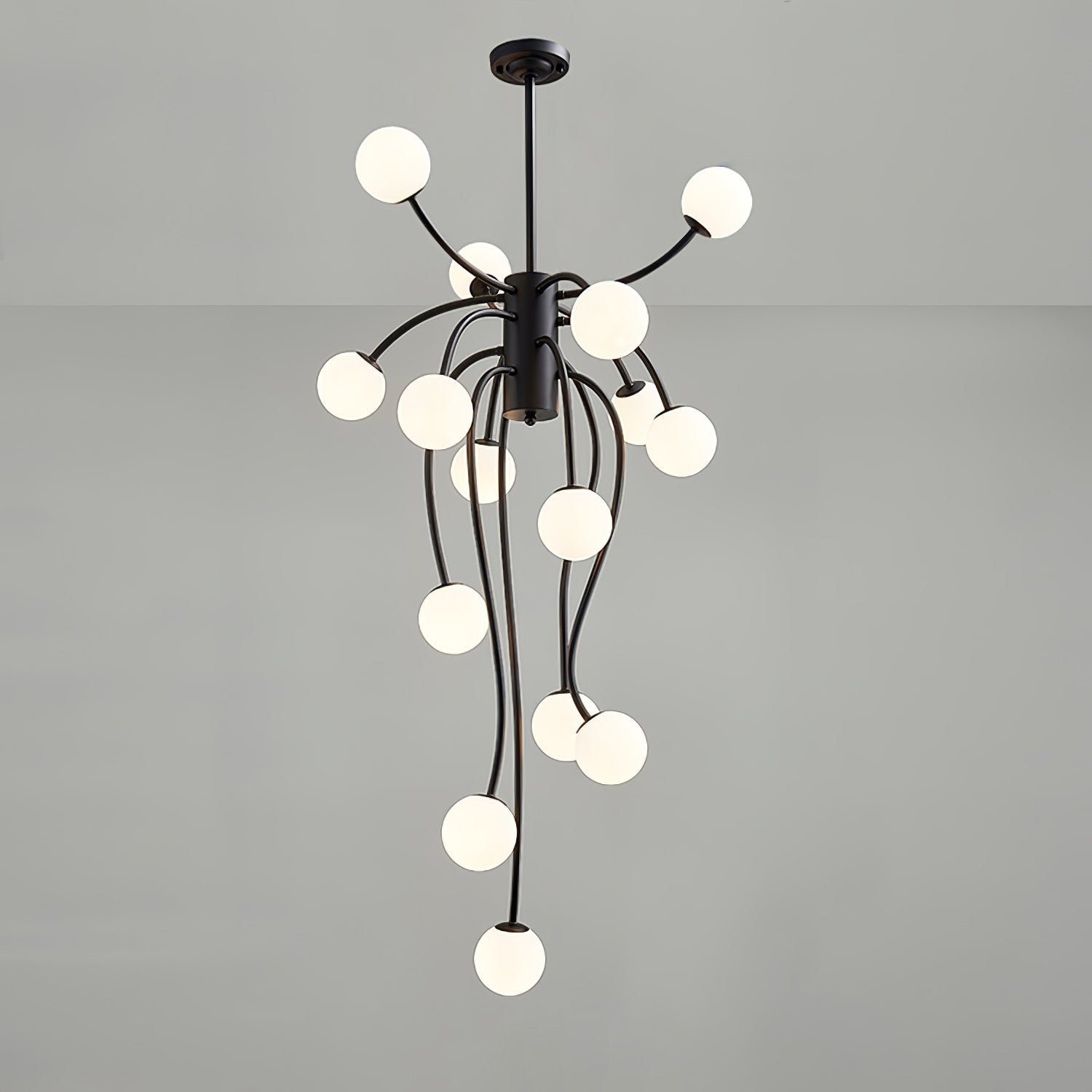 Astralyn Brass Globe Chandelier-Neutral Decor