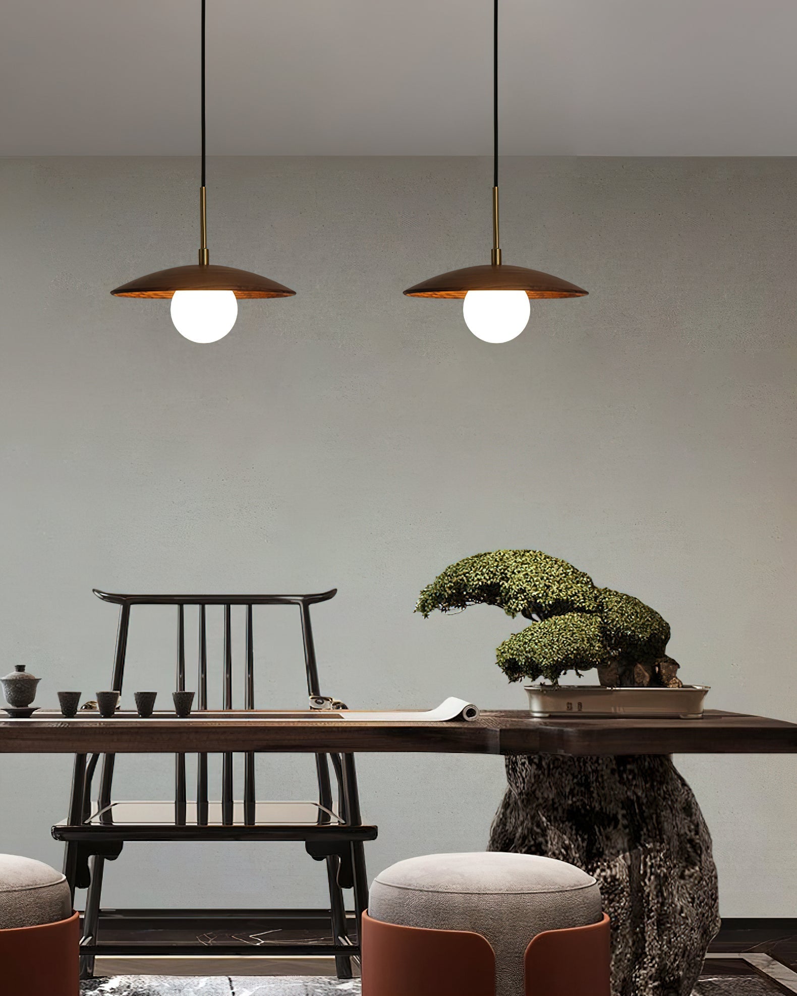Caroll Pendant Light displayed against a neutral wall.