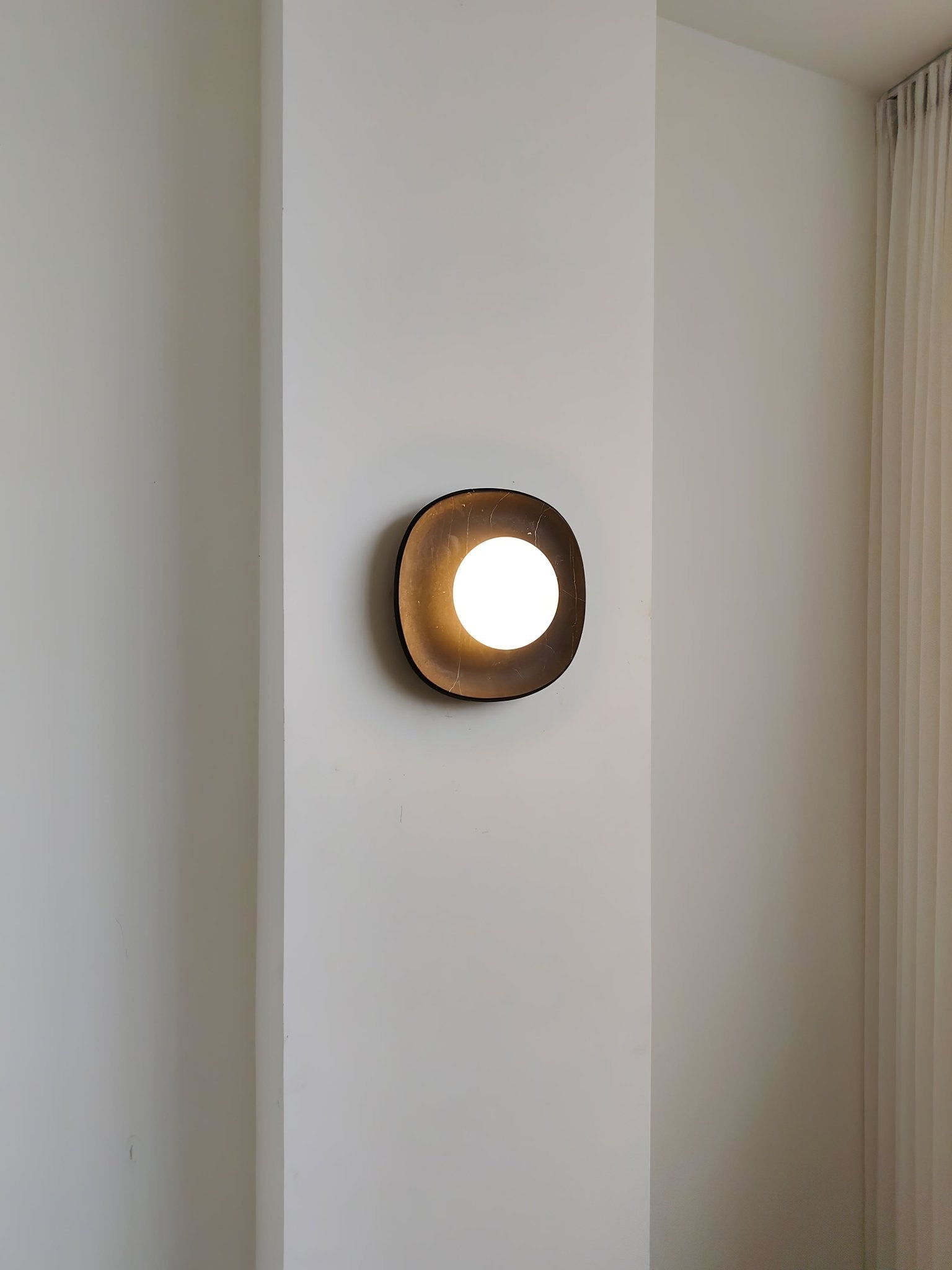 Carrara Cusp Sconce-Neutral Decor
