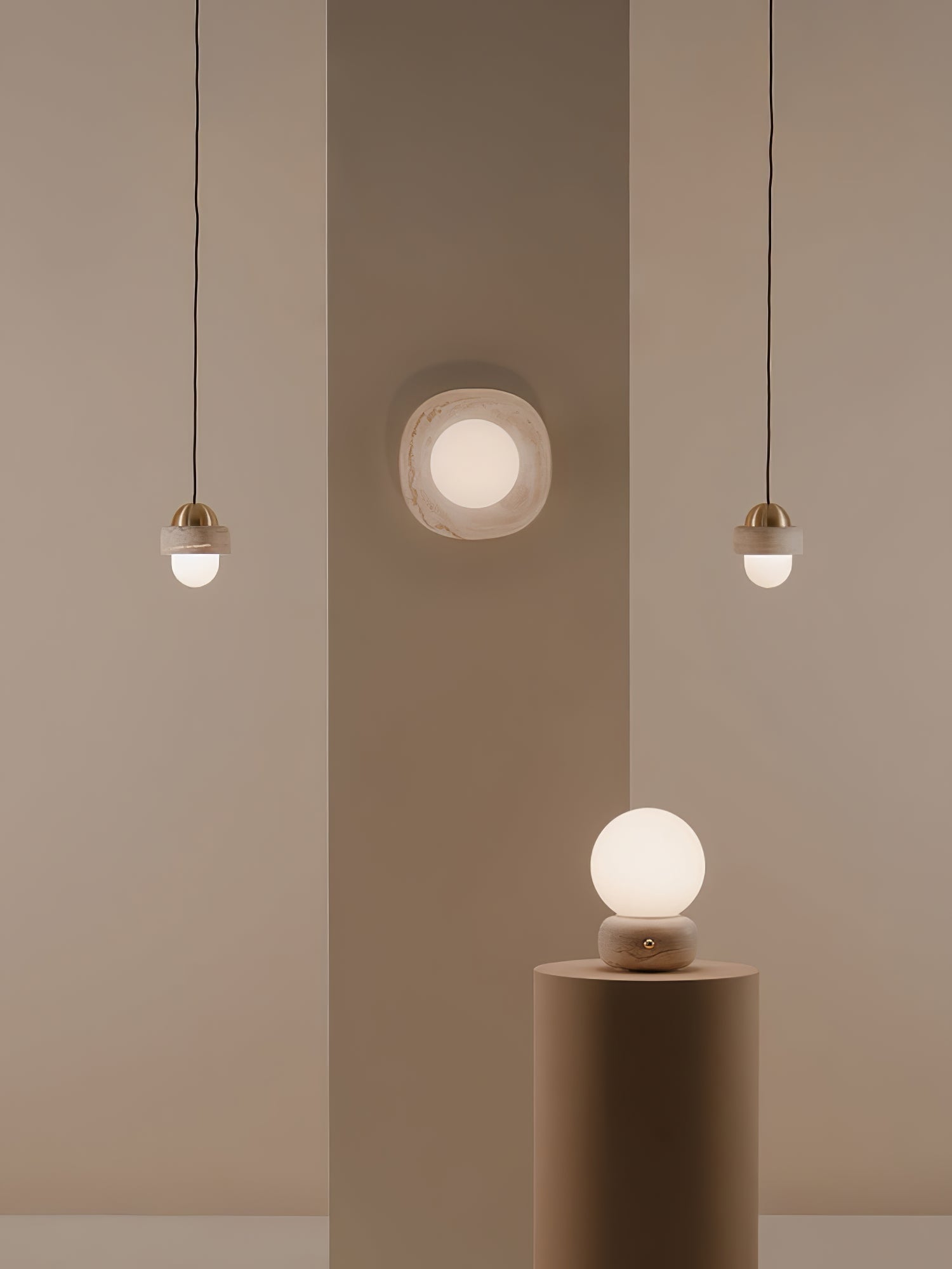 Carrara Cusp Sconce-Neutral Decor
