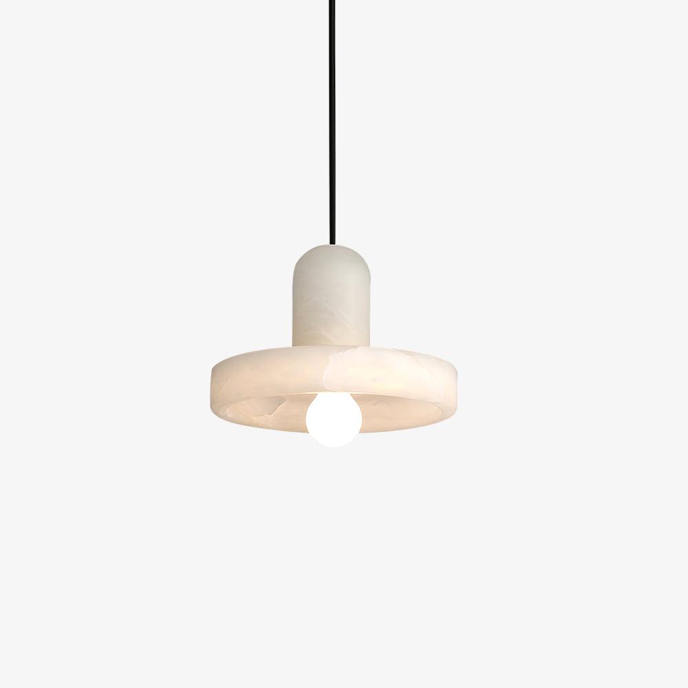 Eirven Stacked Alabaster Pendant Light-Neutral Decor