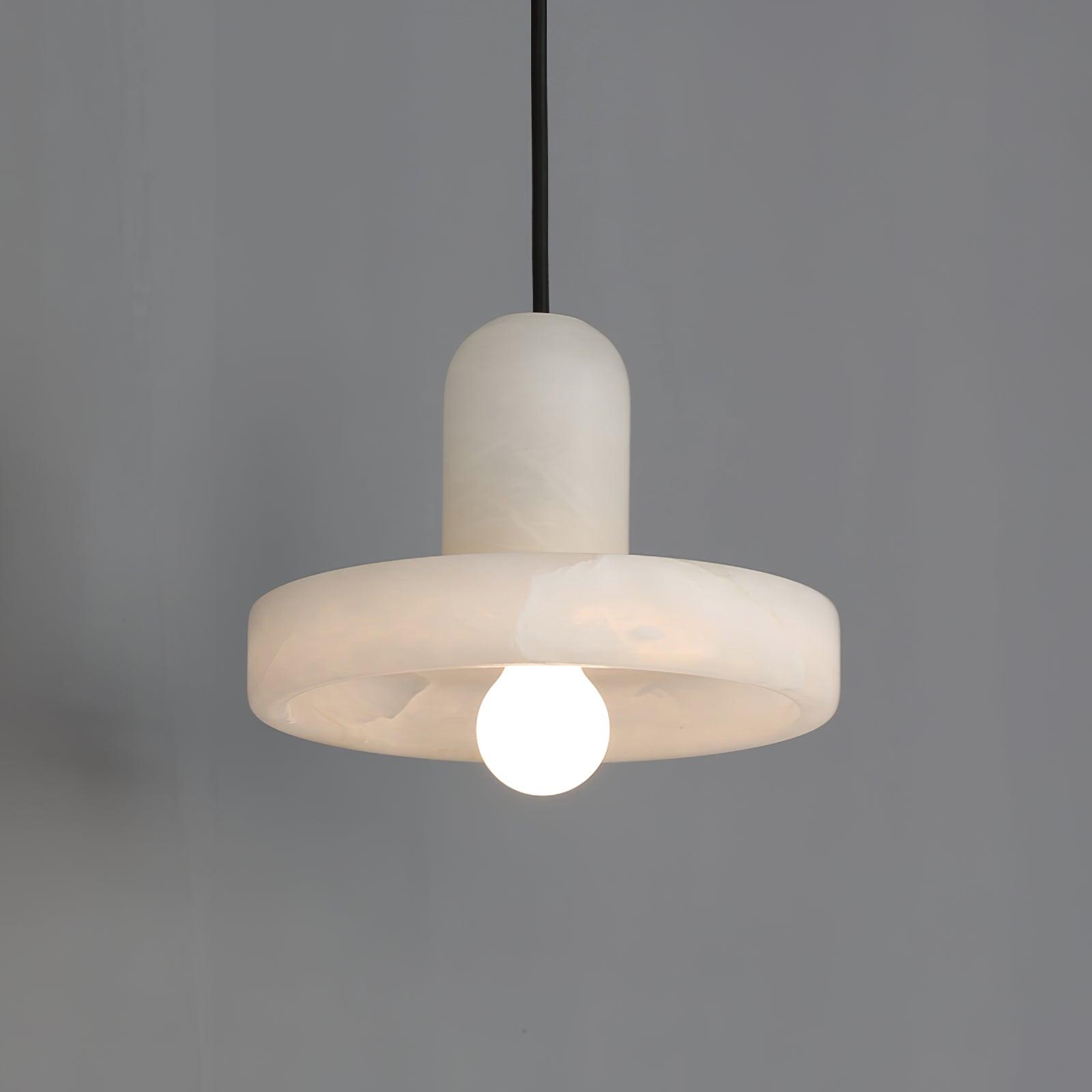 Eirven Stacked Alabaster Pendant Light-Neutral Decor