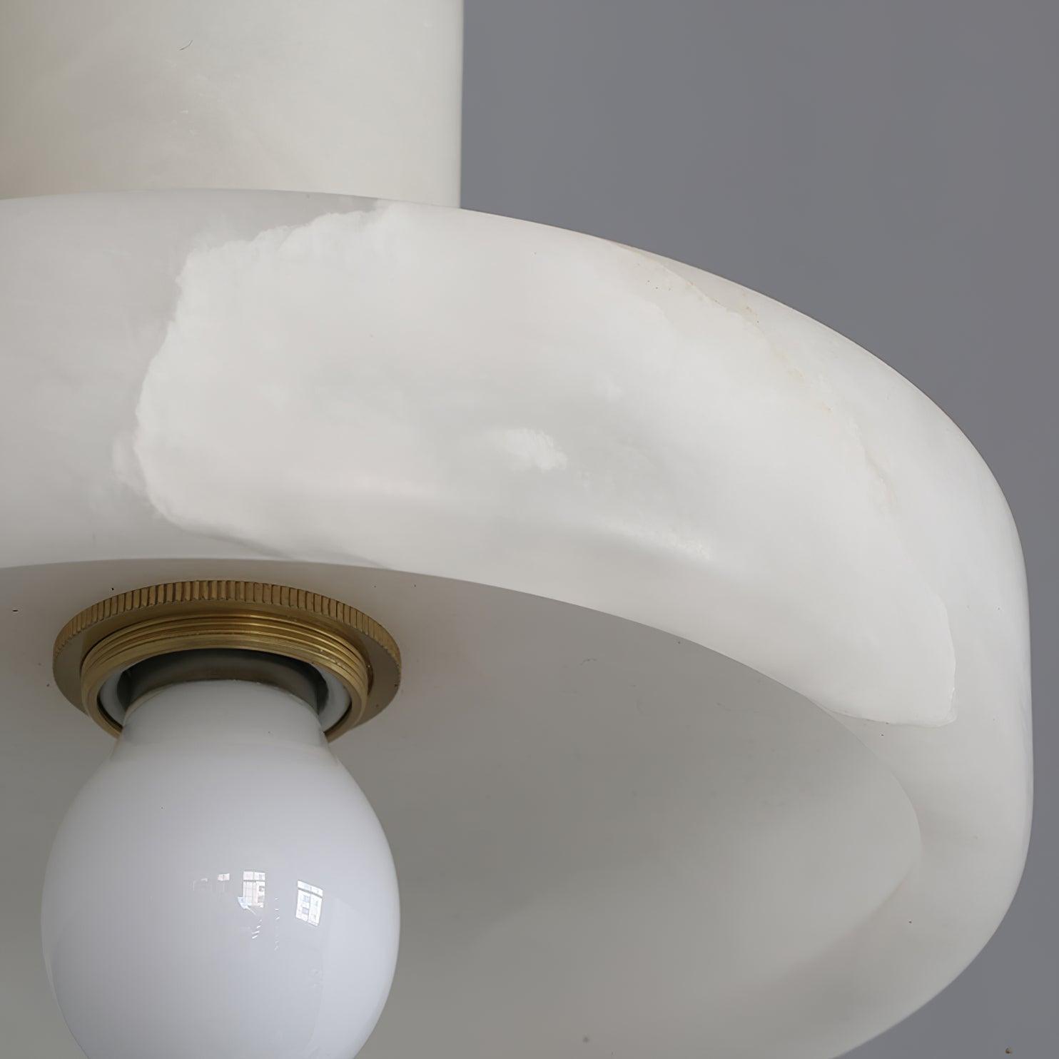 Eirven Stacked Alabaster Pendant Light-Neutral Decor