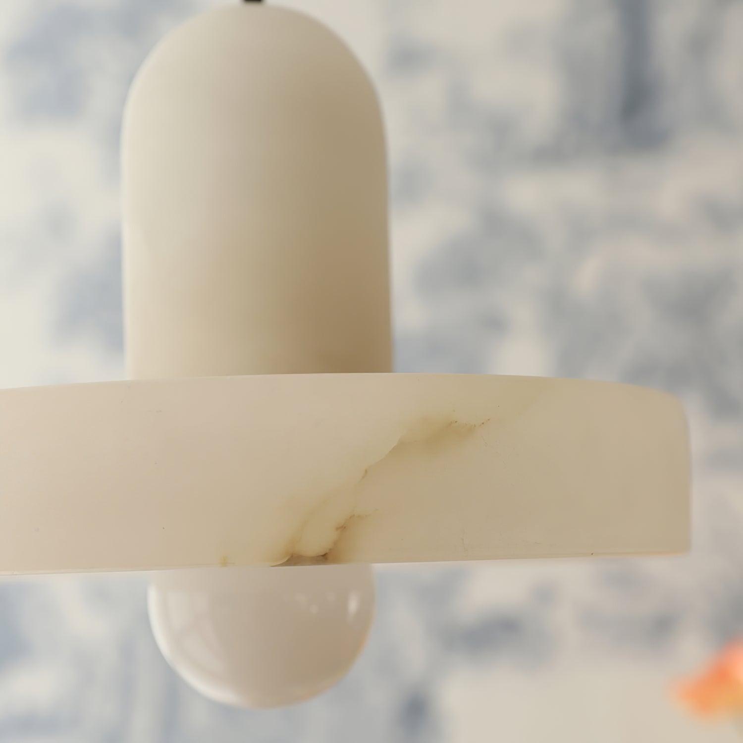 Eirven Stacked Alabaster Pendant Light-Neutral Decor