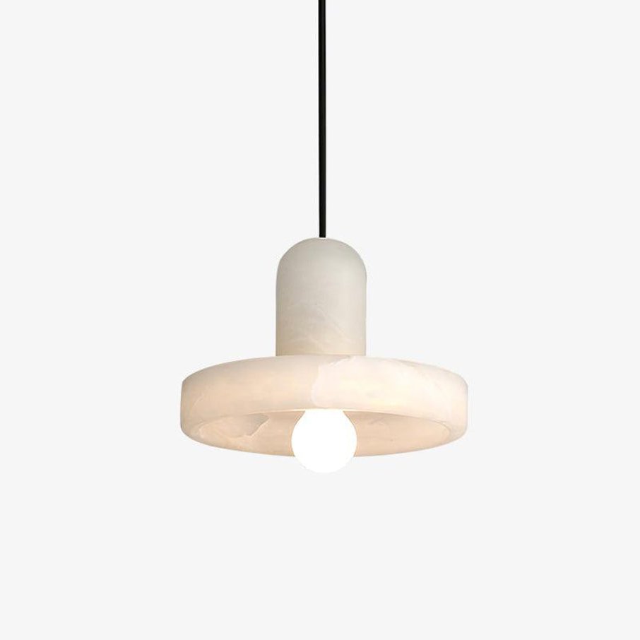 Eirven Stacked Alabaster Pendant Light-Neutral Decor