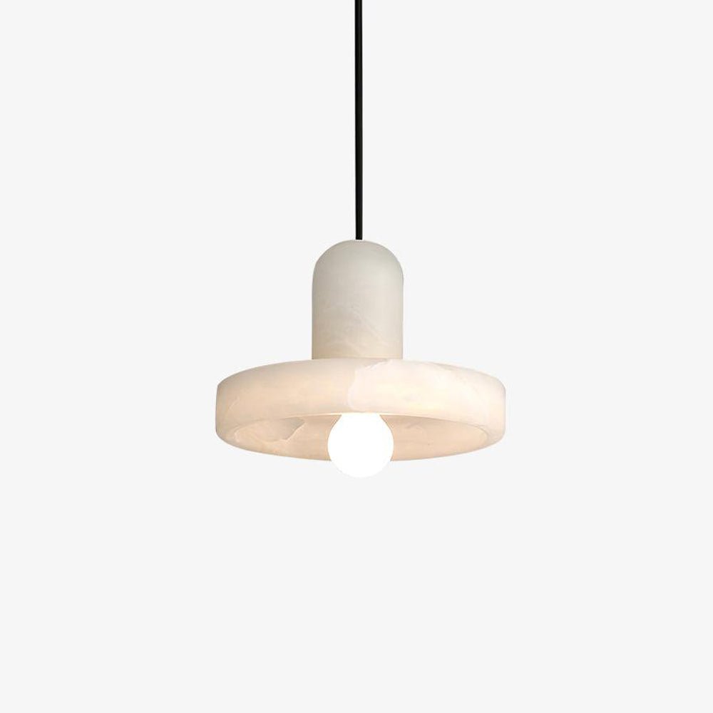 Eirven Stacked Alabaster Pendant Light-Neutral Decor