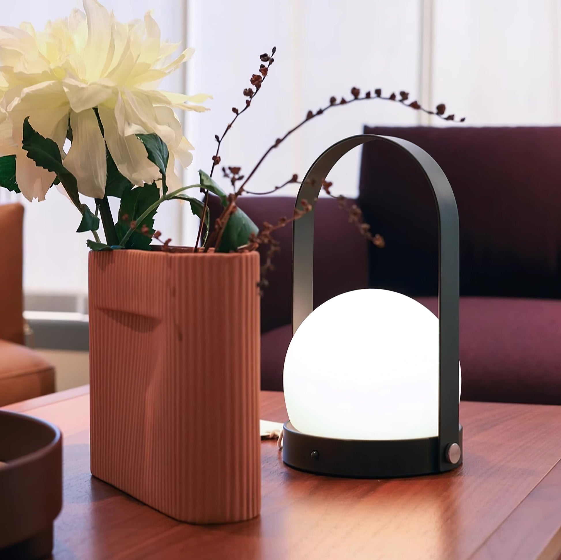 Zenon Glass Minimalist Table Lamp-Neutral Decor