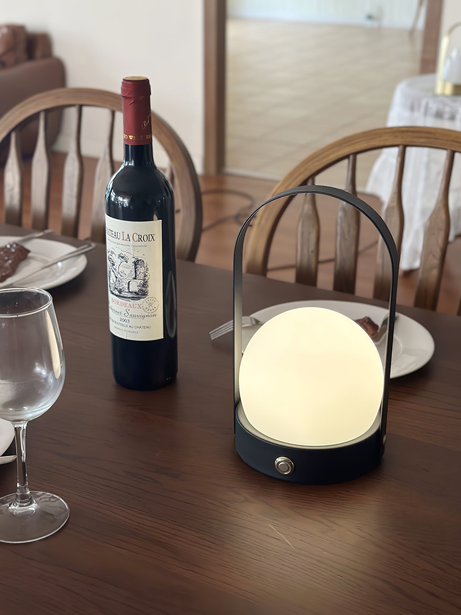 Zenon Glass Minimalist Table Lamp-Neutral Decor
