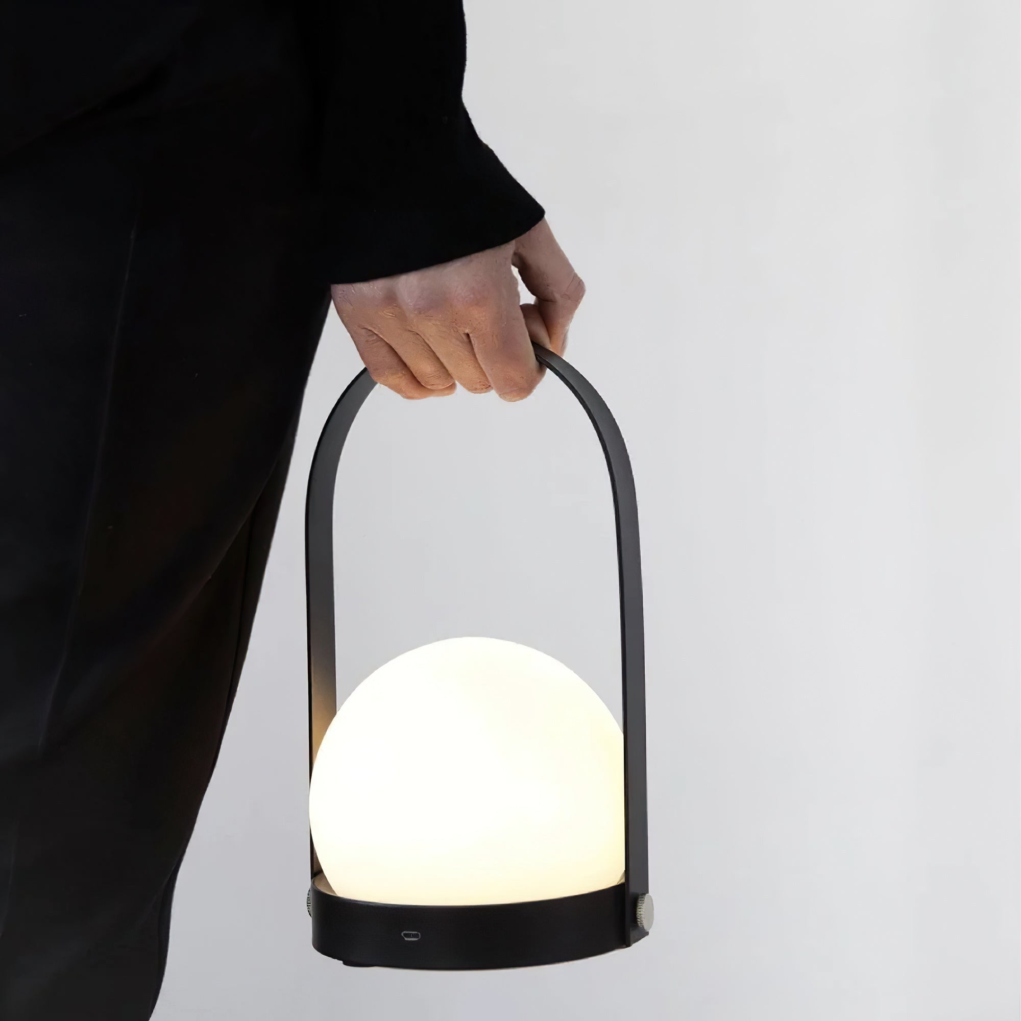 Zenon Glass Minimalist Table Lamp-Neutral Decor