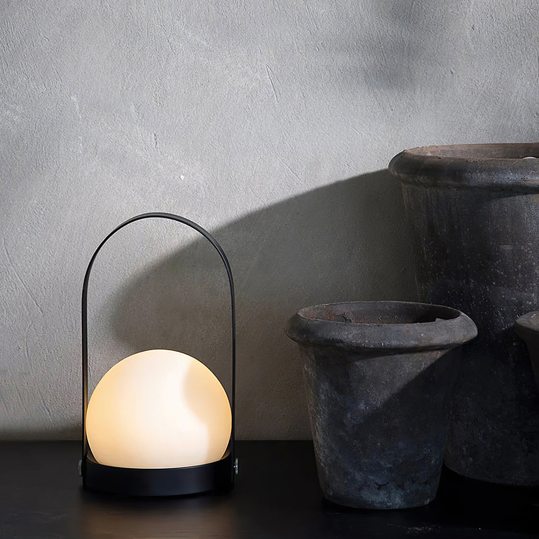 Zenon Glass Minimalist Table Lamp-Neutral Decor
