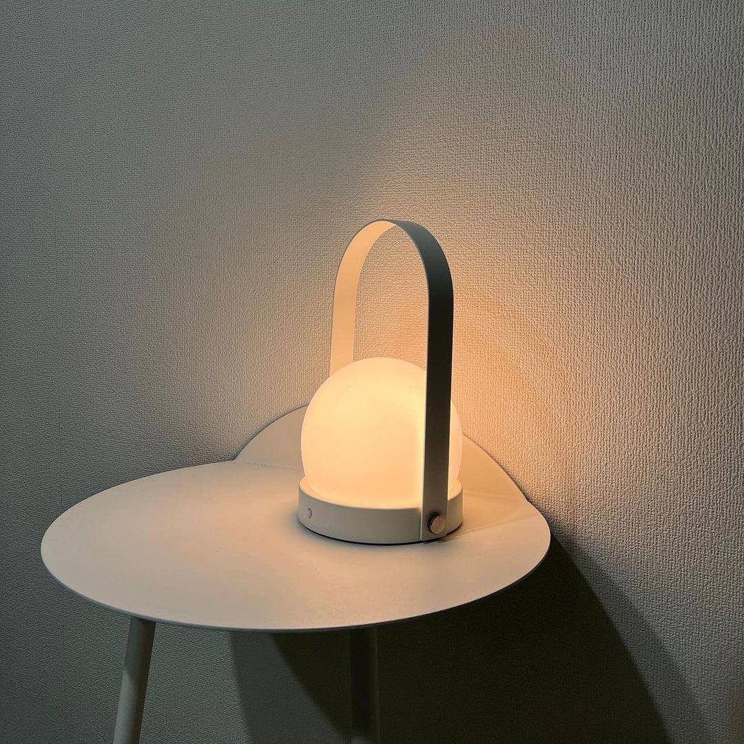Zenon Glass Minimalist Table Lamp-Neutral Decor