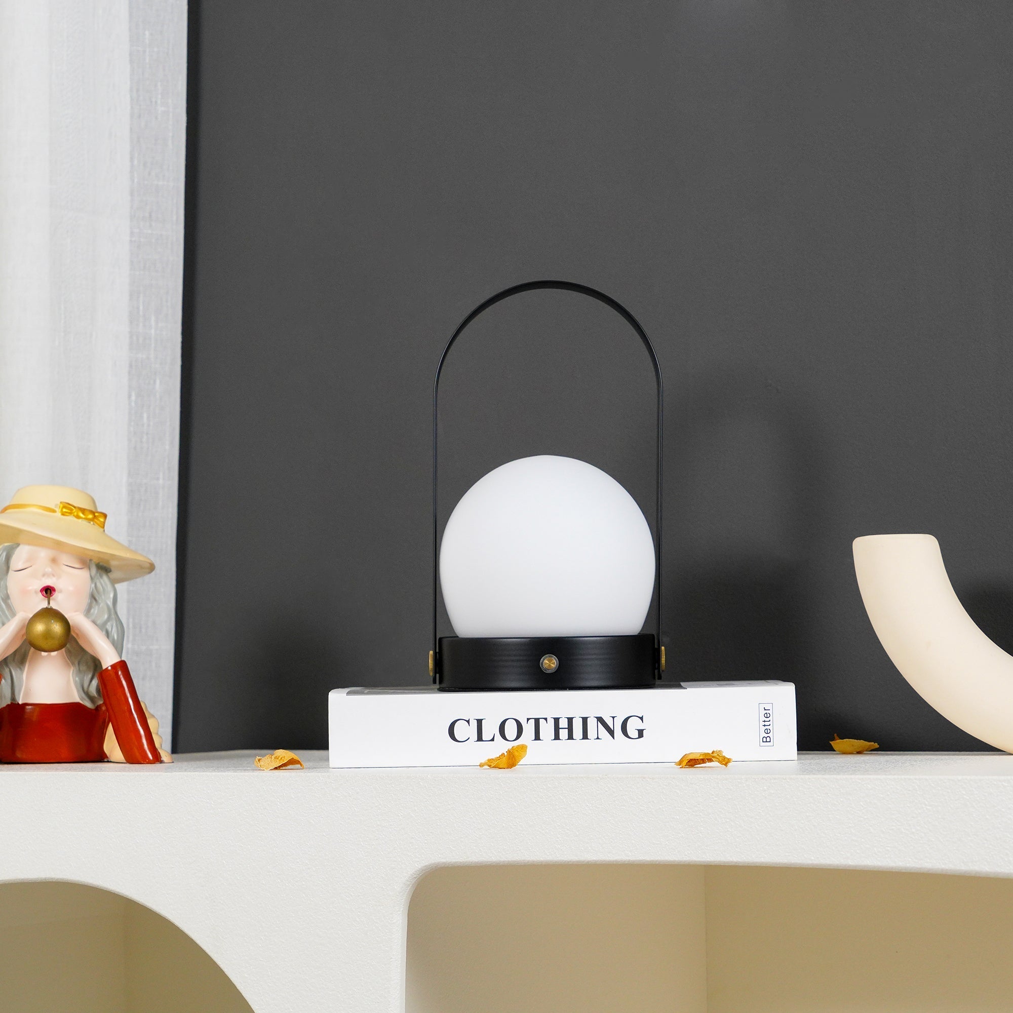 Zenon Glass Minimalist Table Lamp-Neutral Decor