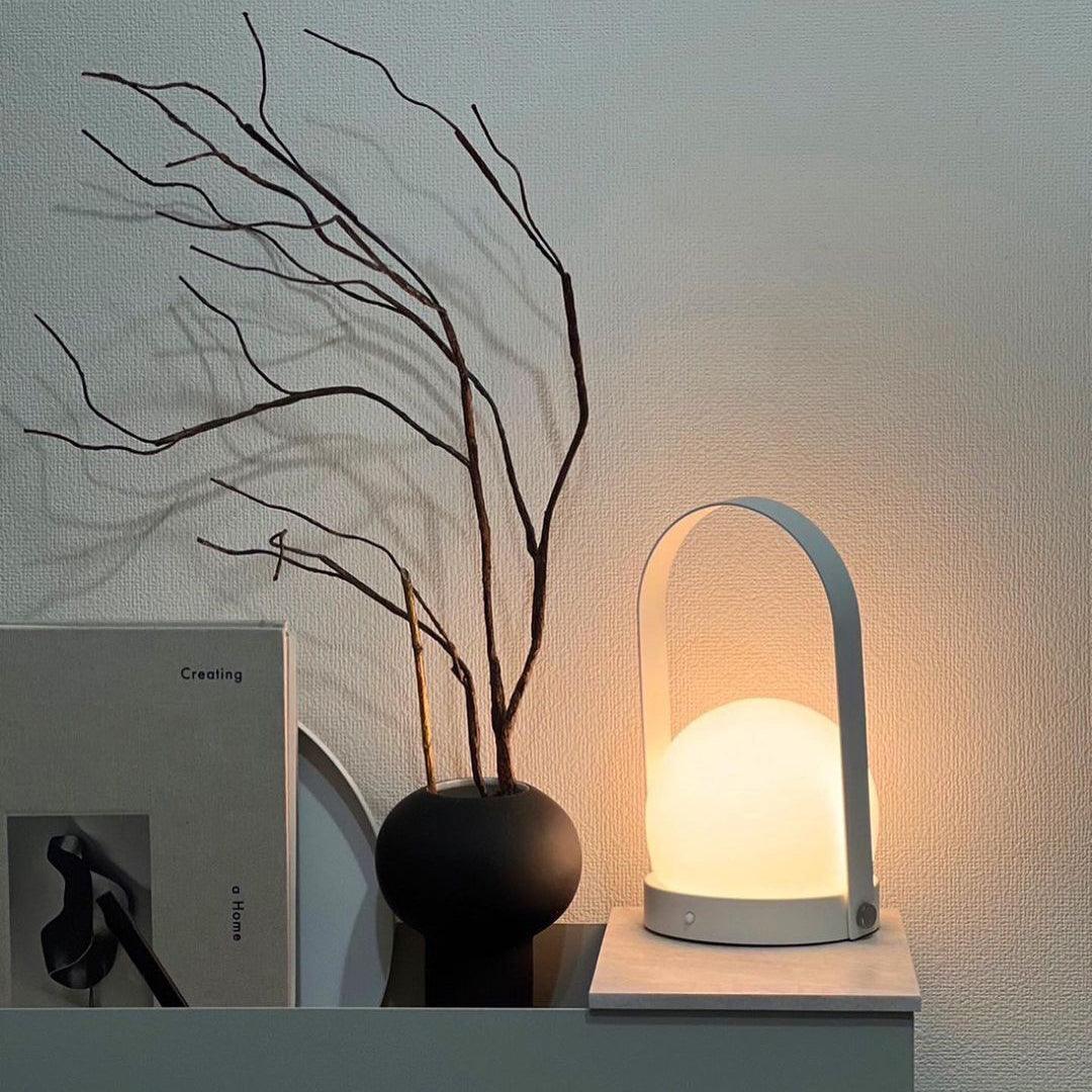 Zenon Glass Minimalist Table Lamp-Neutral Decor