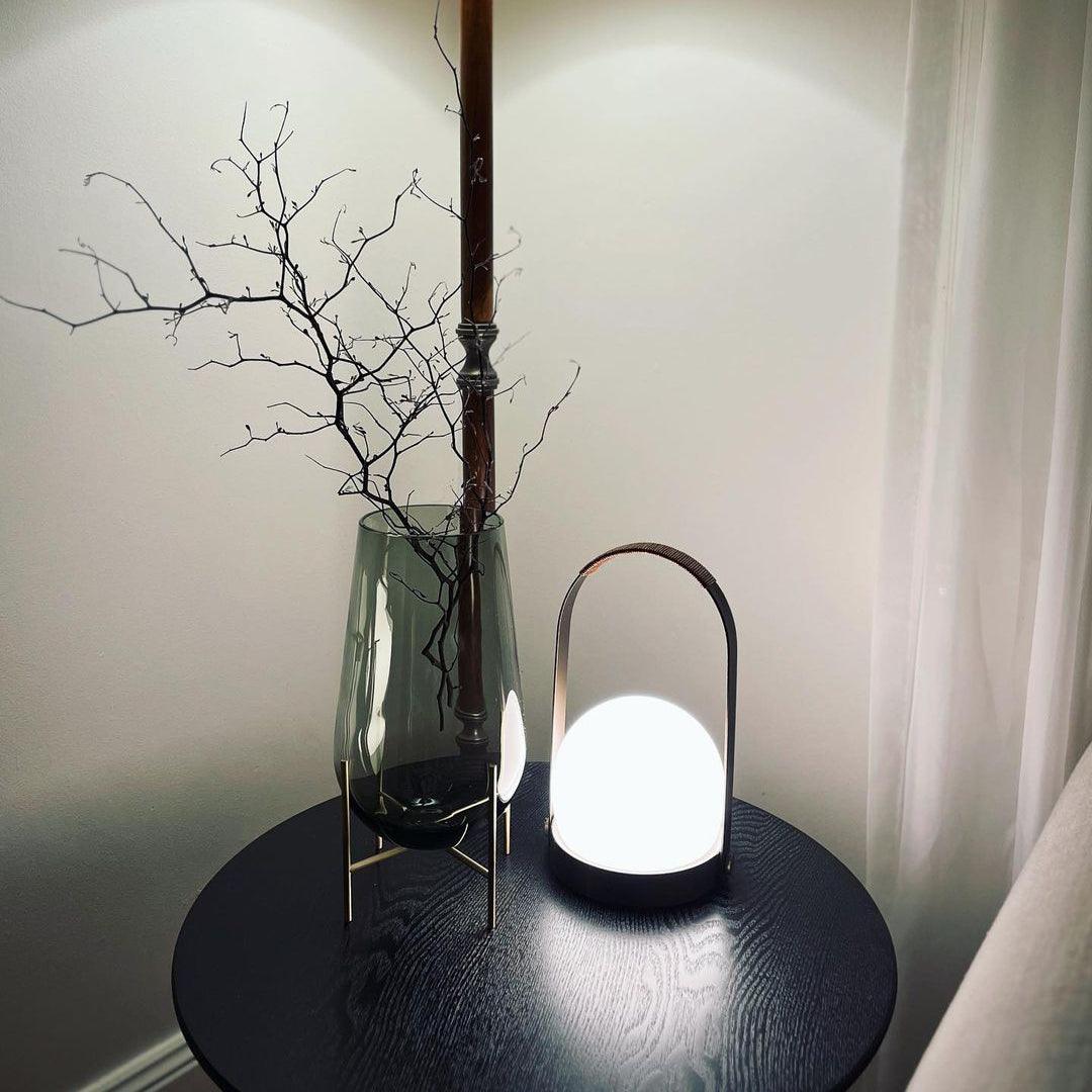 Zenon Glass Minimalist Table Lamp-Neutral Decor