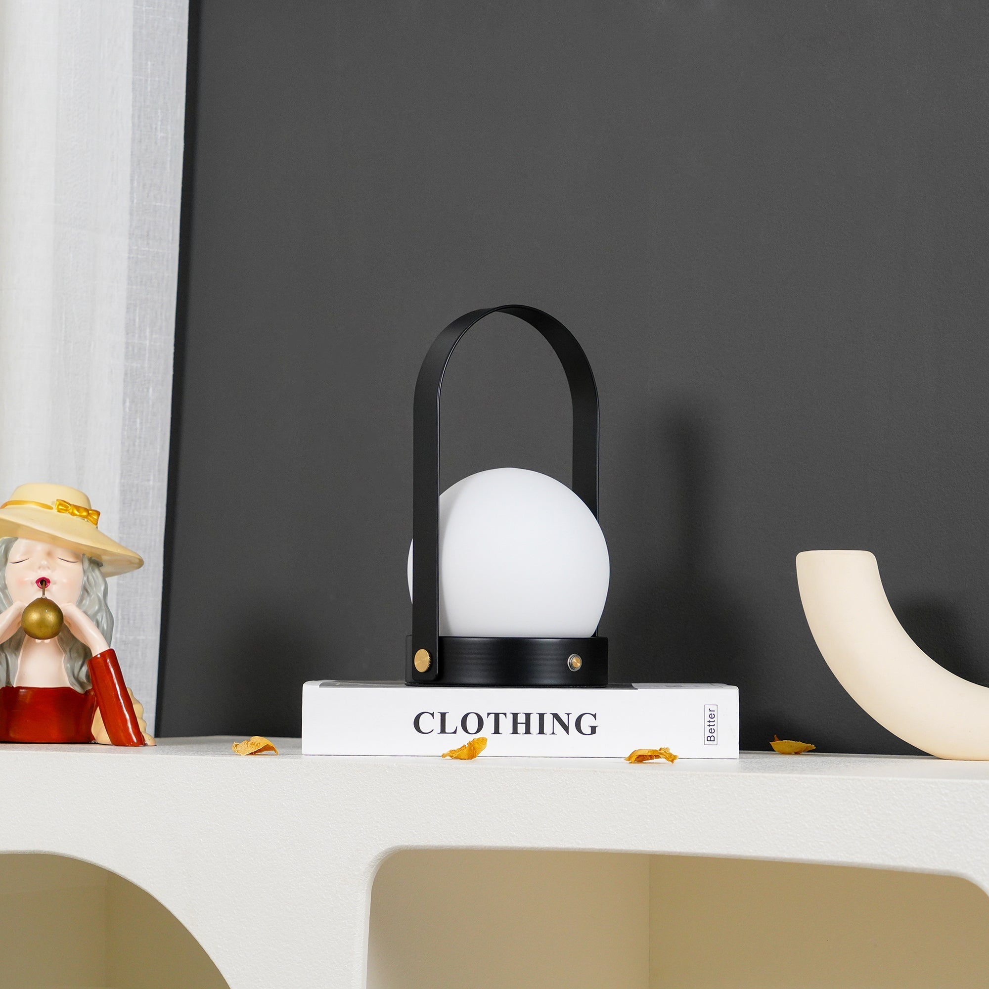 Zenon Glass Minimalist Table Lamp-Neutral Decor