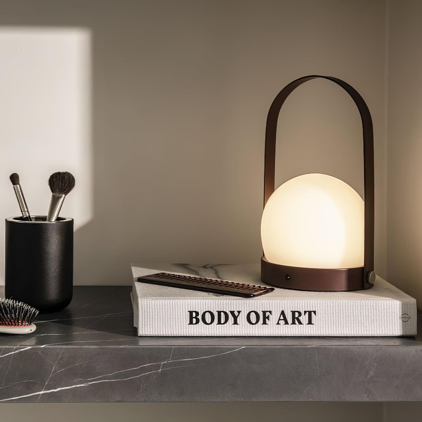 Zenon Glass Minimalist Table Lamp-Neutral Decor