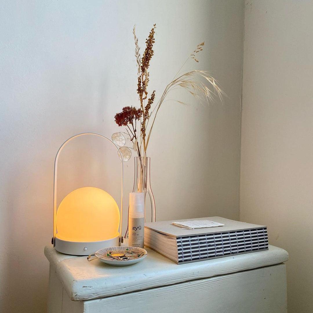Zenon Glass Minimalist Table Lamp-Neutral Decor