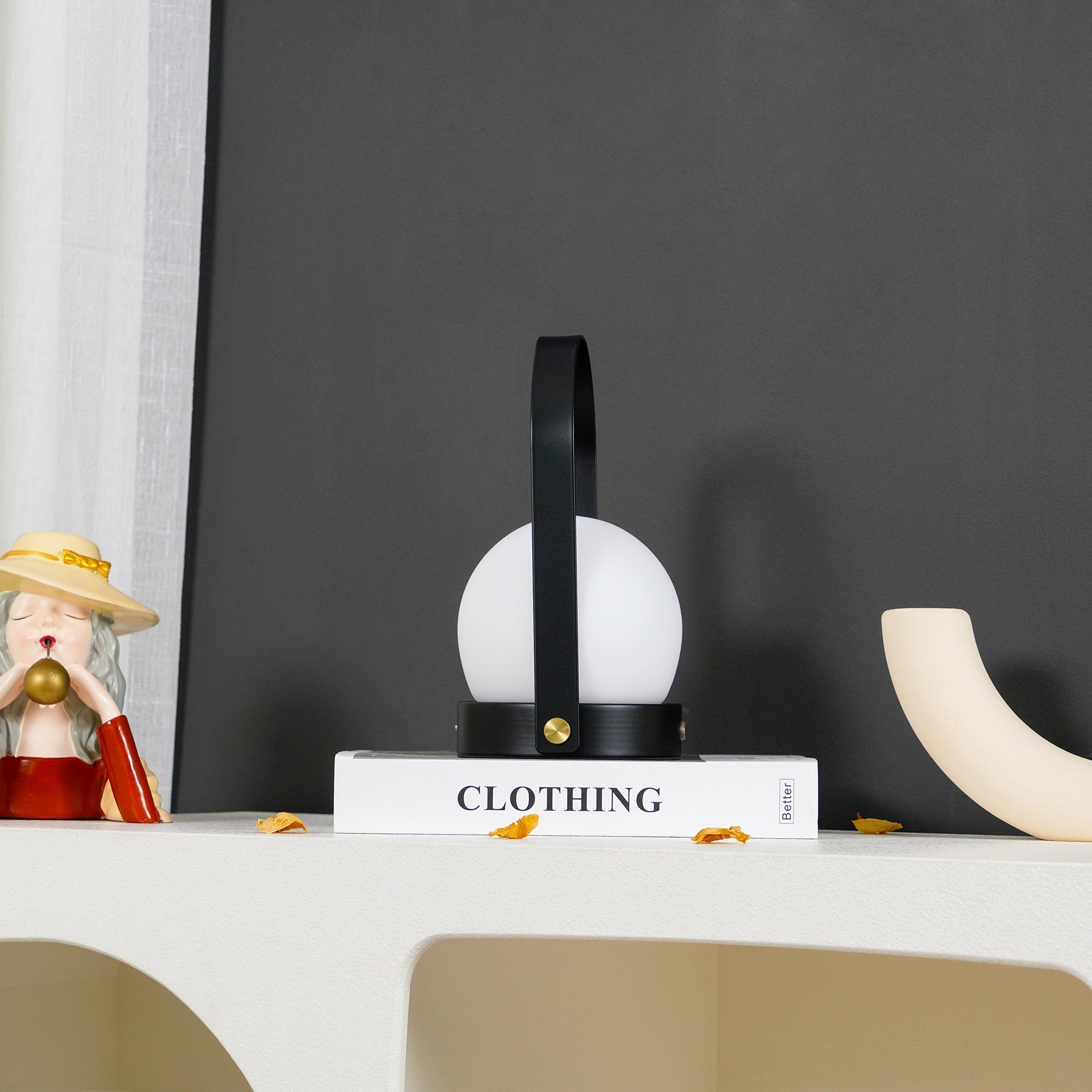 Zenon Glass Minimalist Table Lamp-Neutral Decor