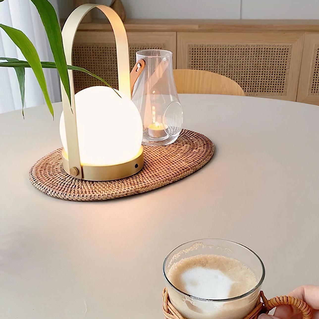 Zenon Glass Minimalist Table Lamp-Neutral Decor
