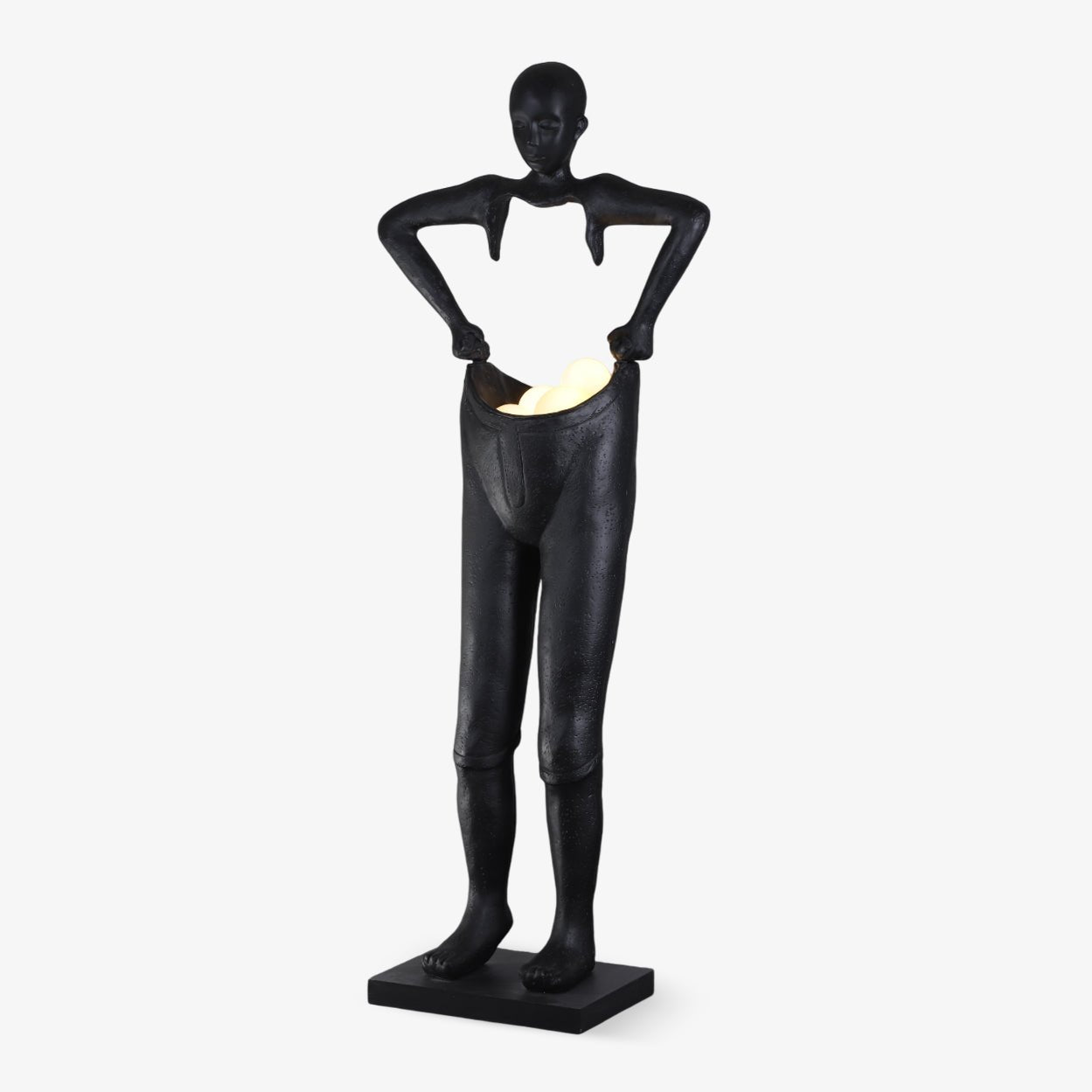 Vamiryra Sculptural Black Floor Lamp-Neutral Decor