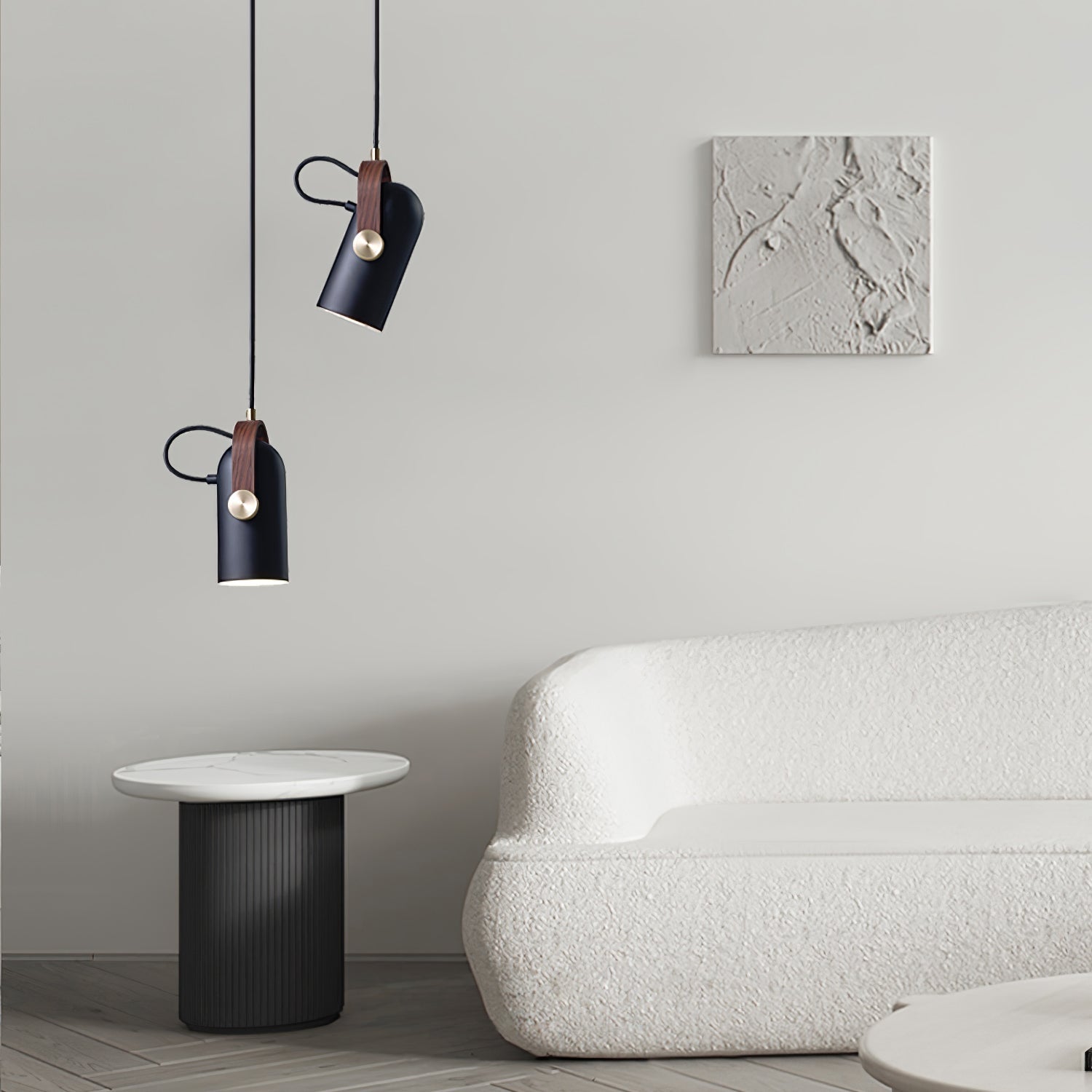 Cildes Modern Minimalist Swag Pendant Light-Neutral Decor