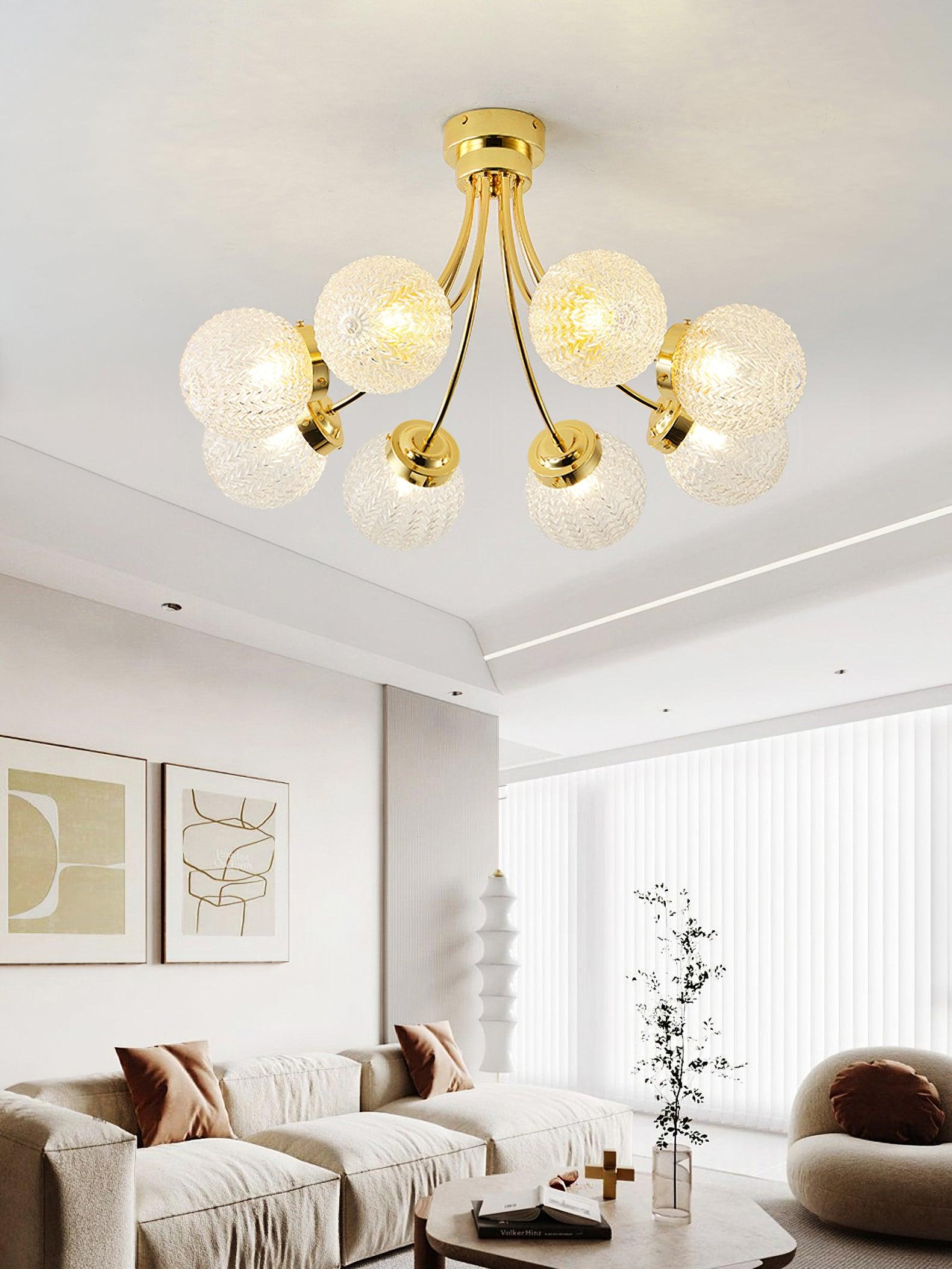 Quve Glass Ceiling Lamp-Neutral Decor