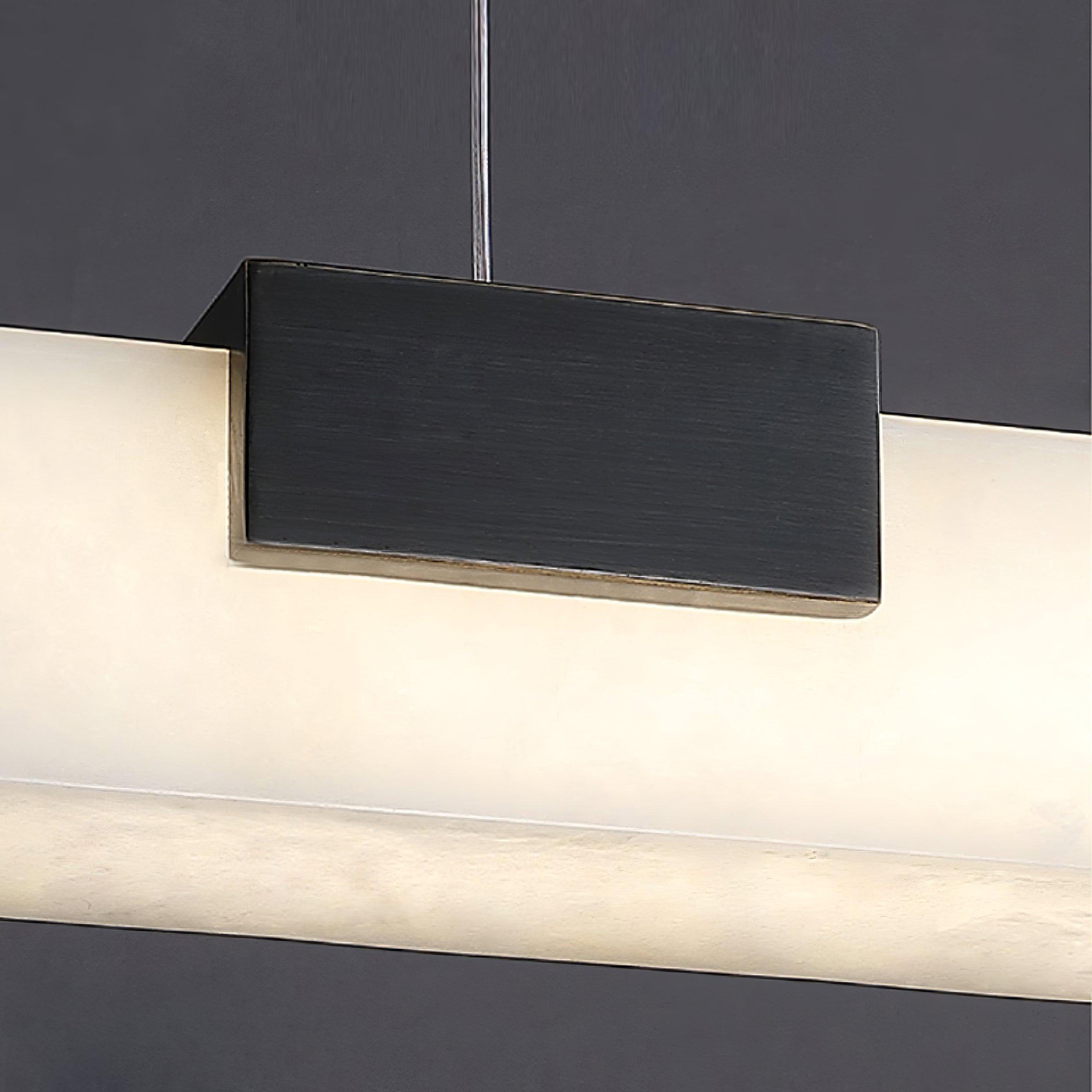 Mivel Minimalist Alabaster Linear Pendant Light-Neutral Decor