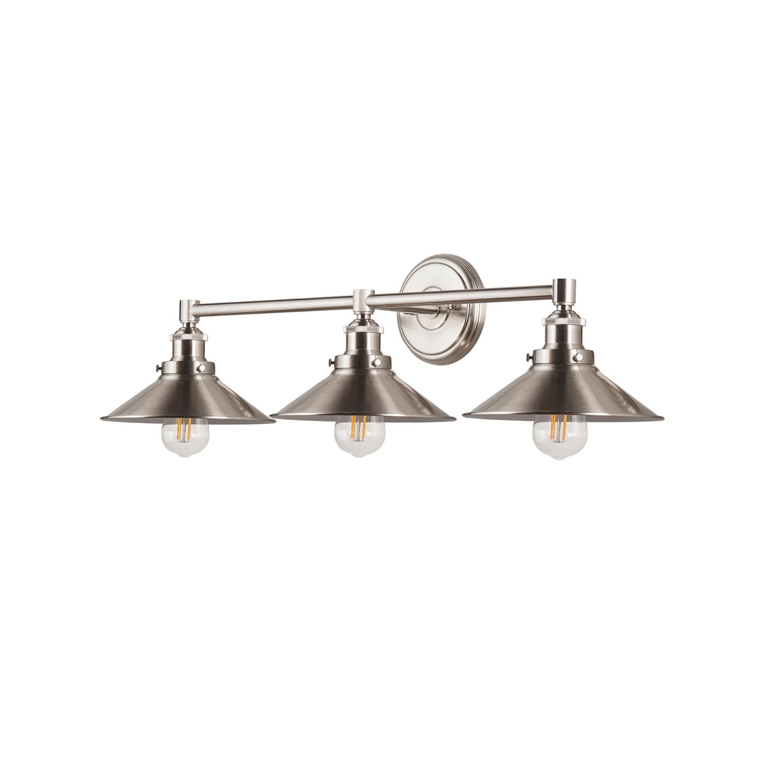Casa Vanity Wall Lamp in a nickel finish against a plain background.