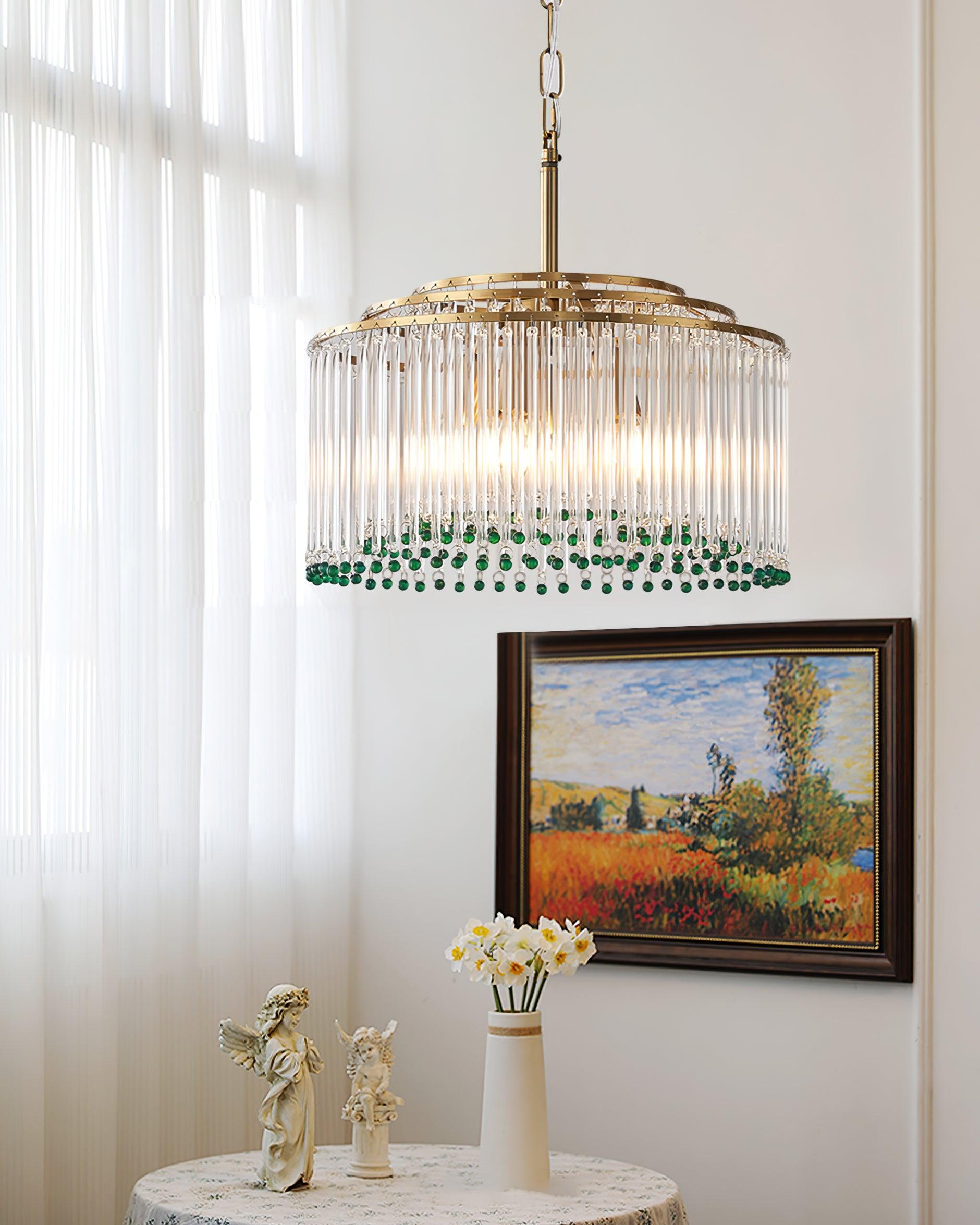 Nerys Postmodern Luxury Glass Chandelier-Neutral Decor