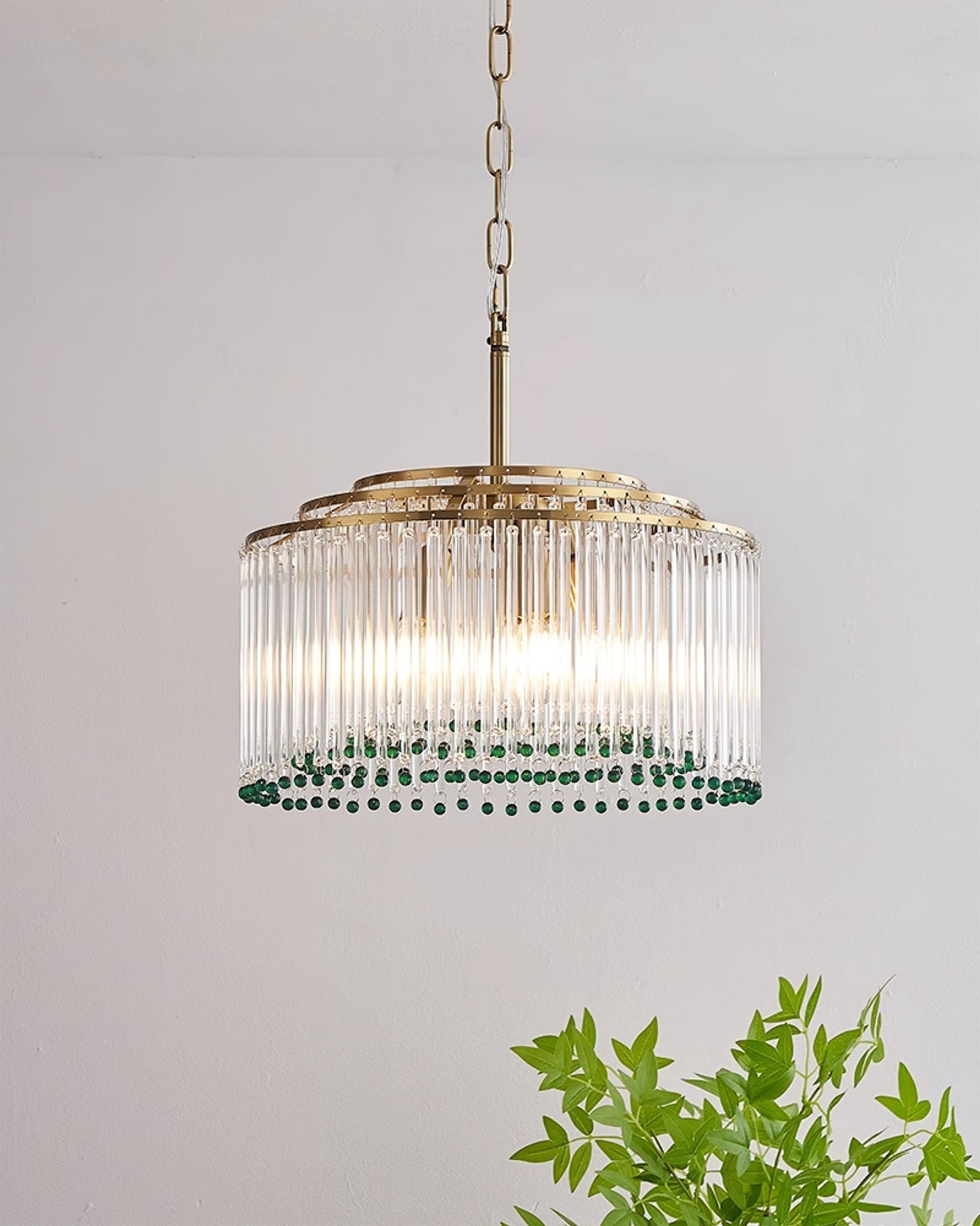 Nerys Postmodern Luxury Glass Chandelier-Neutral Decor