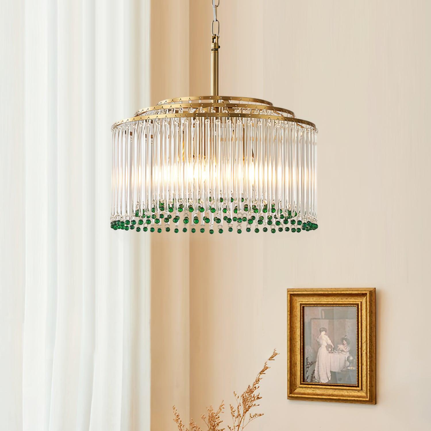 Nerys Postmodern Luxury Glass Chandelier-Neutral Decor