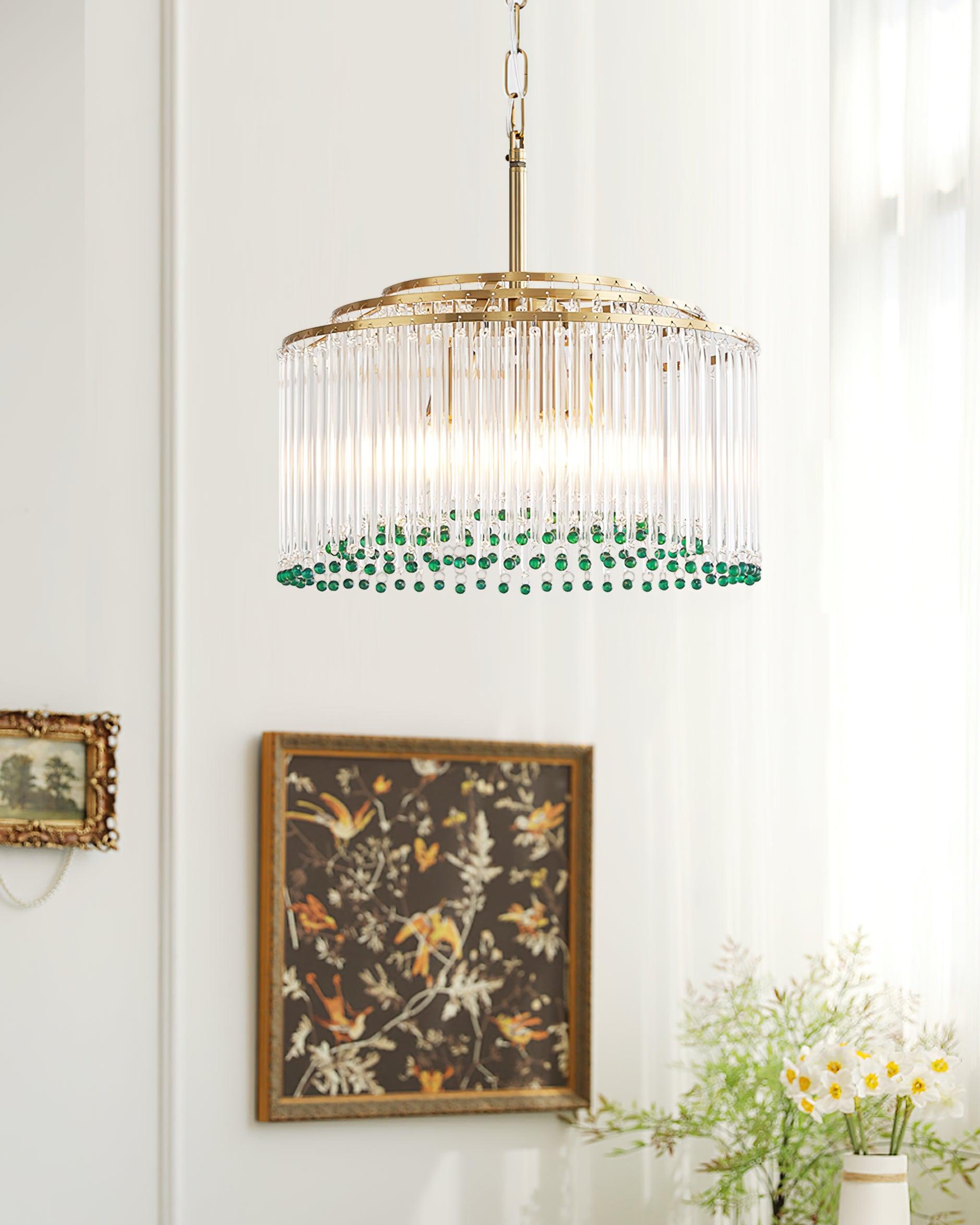 Nerys Postmodern Luxury Glass Chandelier-Neutral Decor